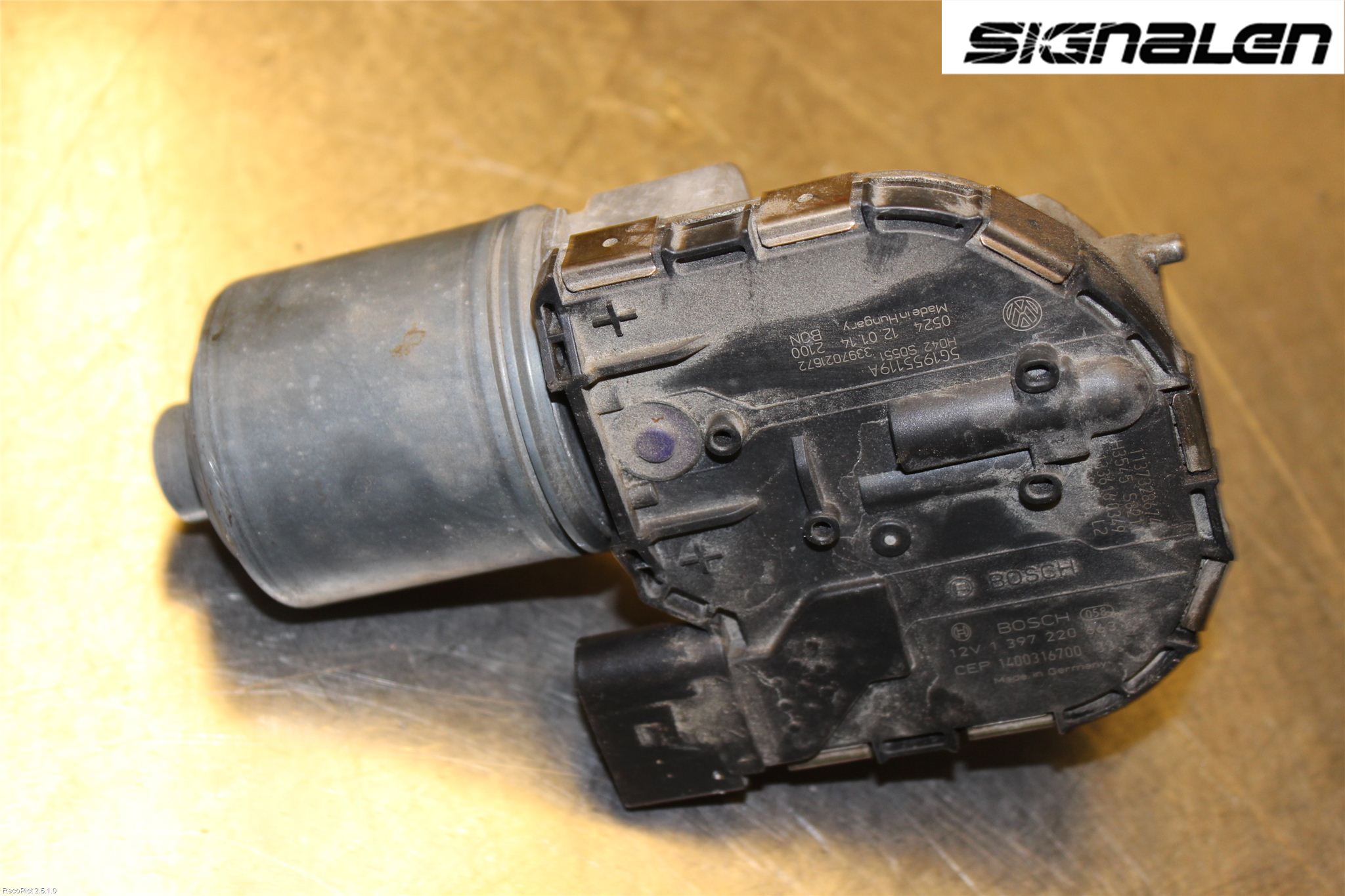 Volkswagen VW GOLF / E-GOLF VII 13-20 Viskermotor Frontrute