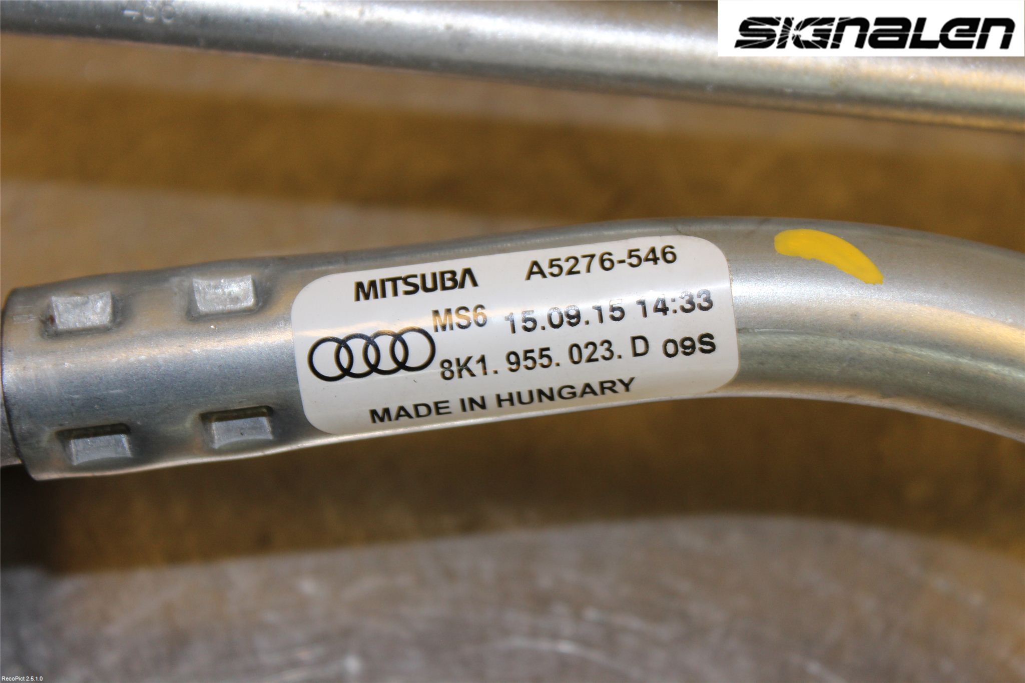 Audi A4 12-15 Viskeroverføring Frontrute