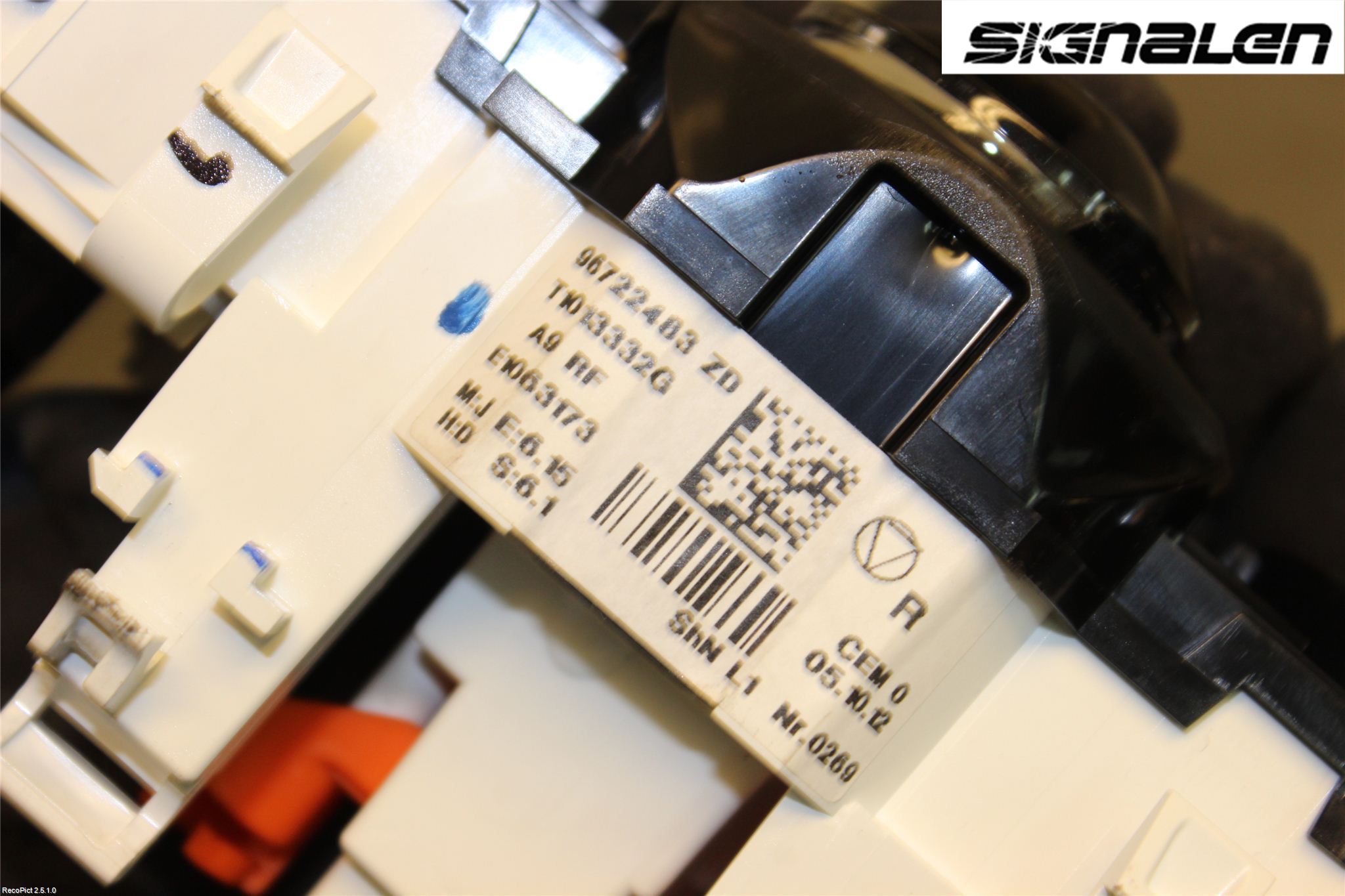 Peugeot 208 12-15 Varme Ac Betjening-Display