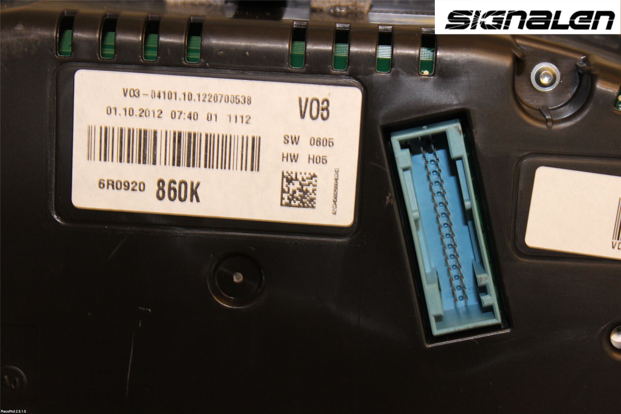 Volkswagen VW POLO 10-17 Instr Kombinert