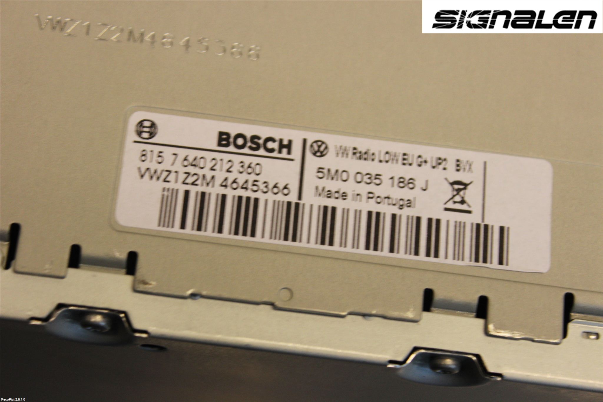 Volkswagen VW POLO 10-17 Stereo Radio