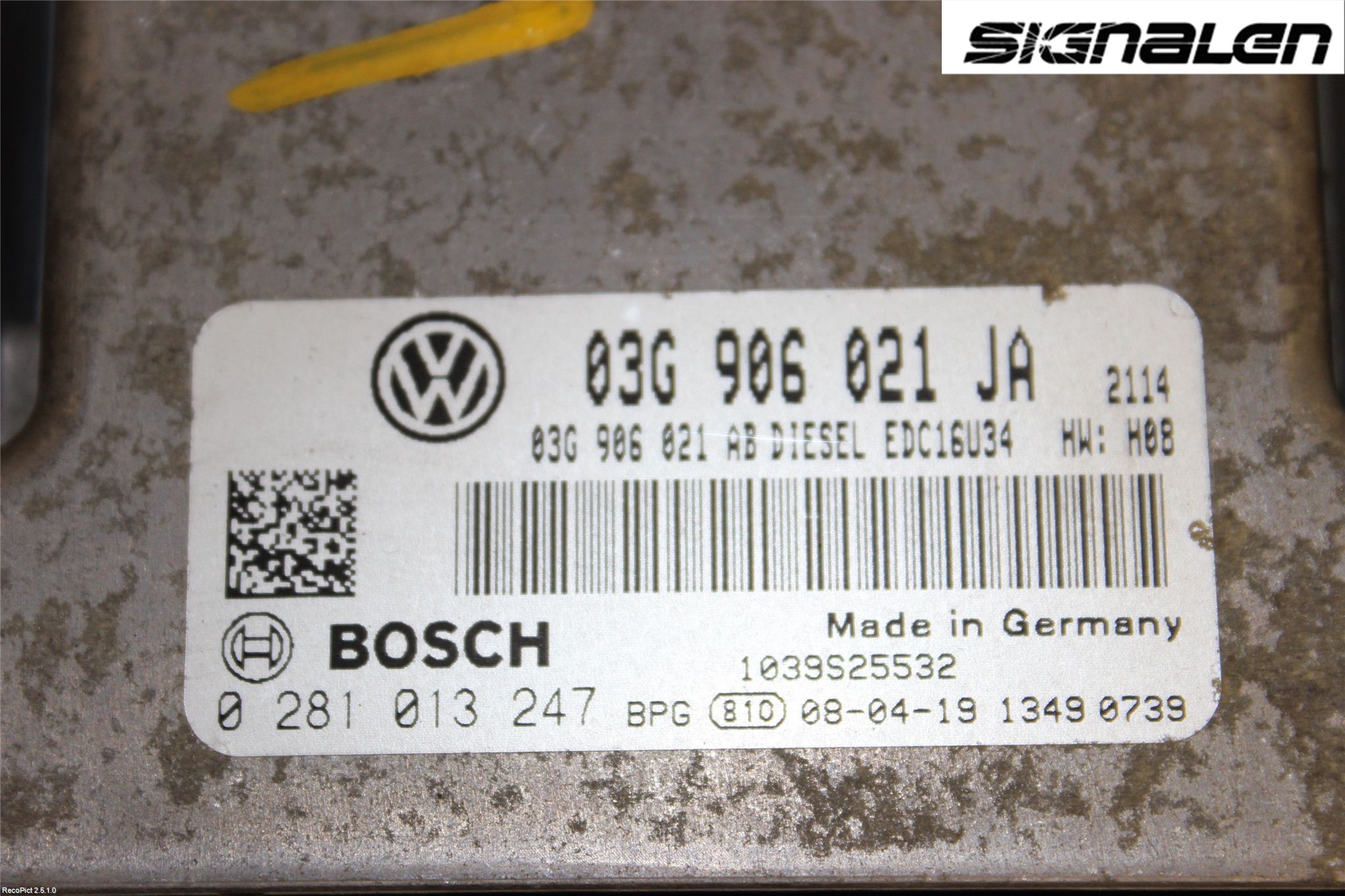 Volkswagen VW CADDY      04-10 Styreenhet Innsprøytning