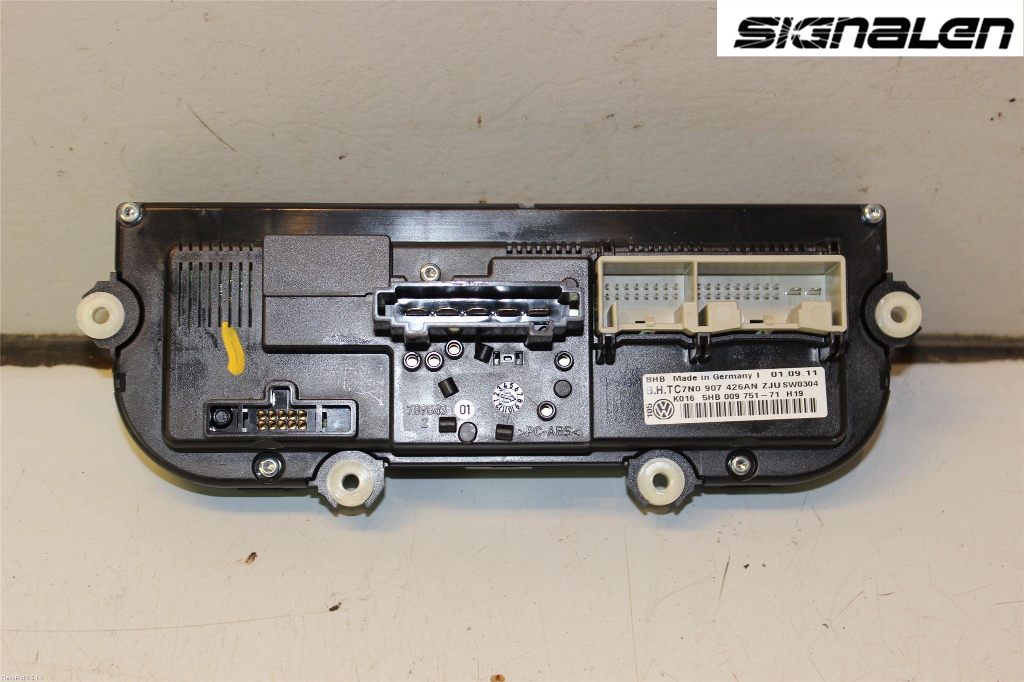 Volkswagen VW CADDY 11-15 Varme Ac Betjening-Display
