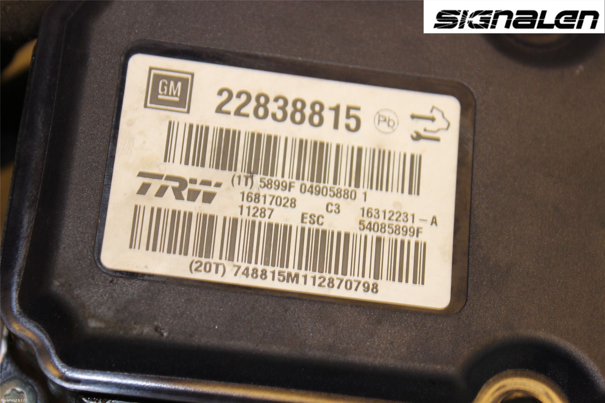 Opel INSIGNIA 09-16 Abs Hydraulikkaggregat
