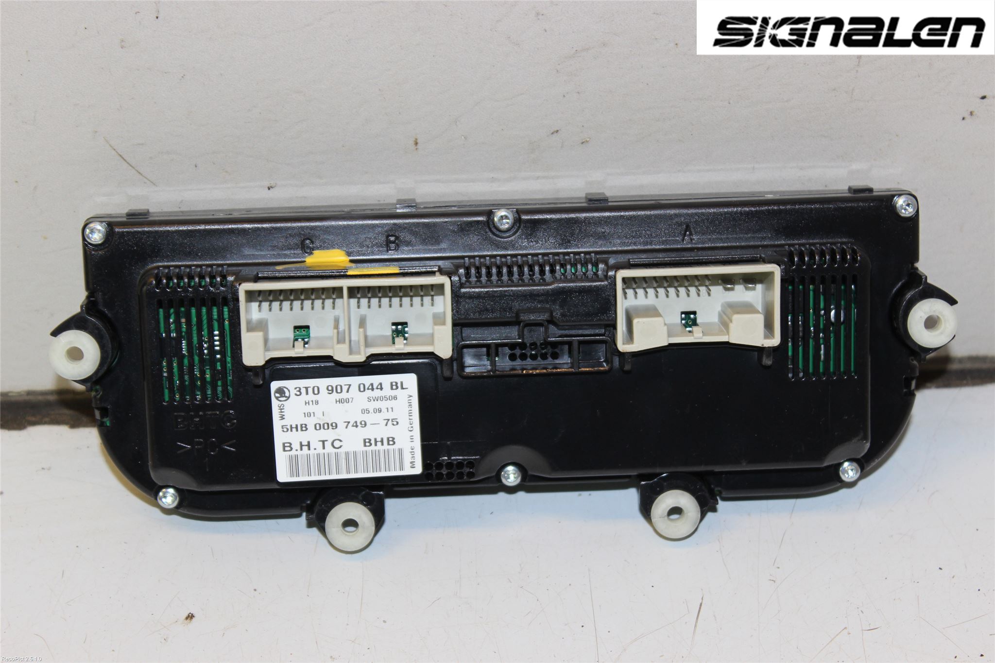 Skoda SUPERB 09-15 Varme Ac Betjening-Display