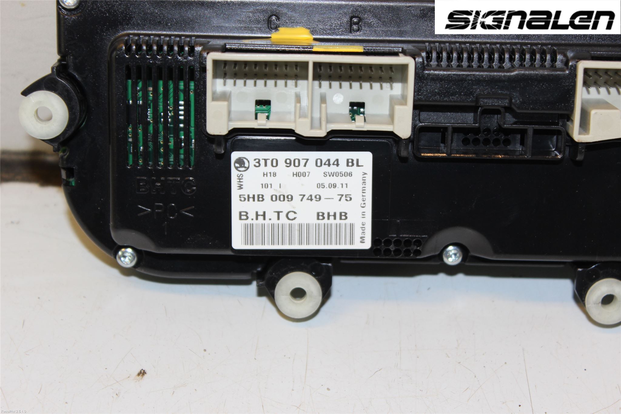 Skoda SUPERB 09-15 Varme Ac Betjening-Display