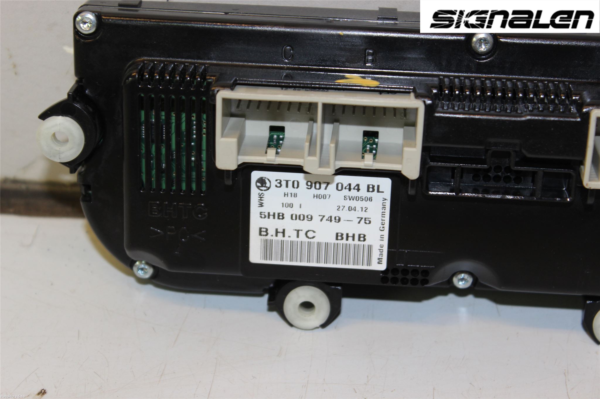 Skoda SUPERB 09-15 Varme Ac Betjening-Display