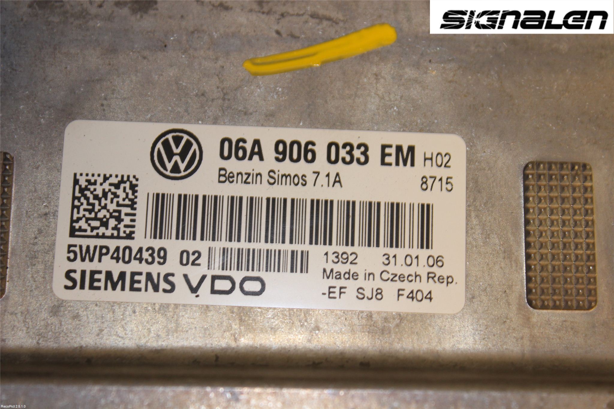 Volkswagen VW GOLF V 04-09 Styreenhet Innsprøytning