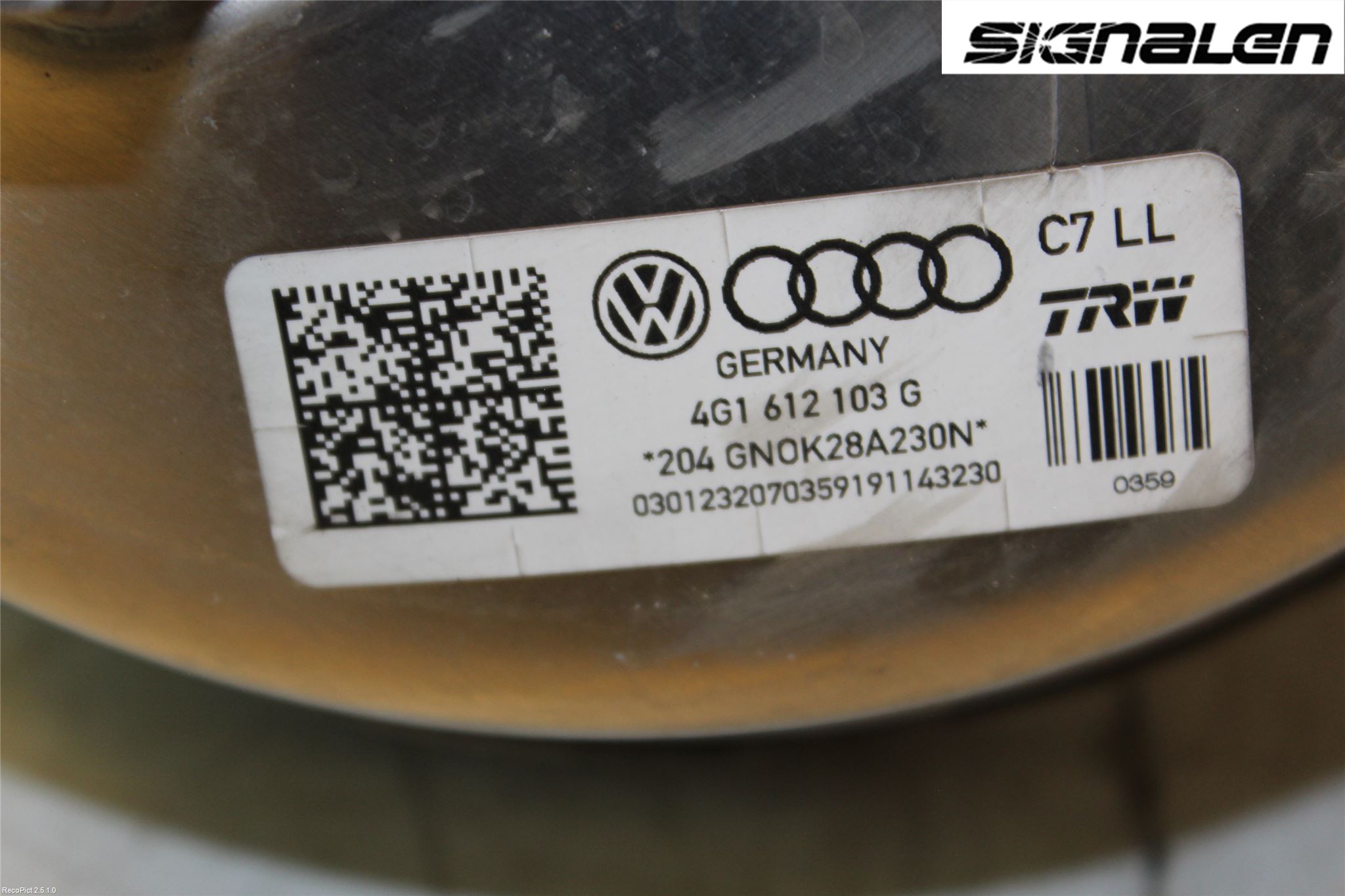 Audi A6/S6 4G 11-18 Bremseservo