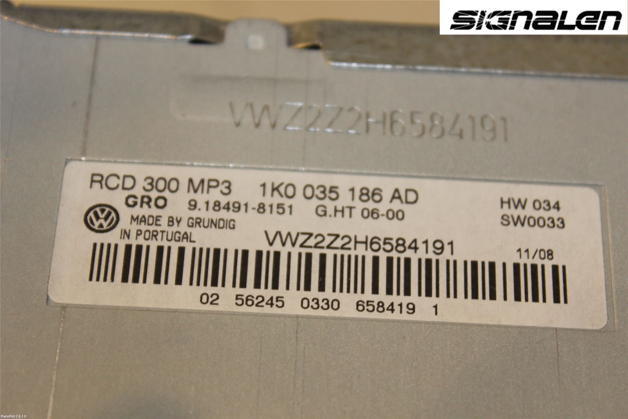 Volkswagen VW PASSAT 05-11 Stereo Radio