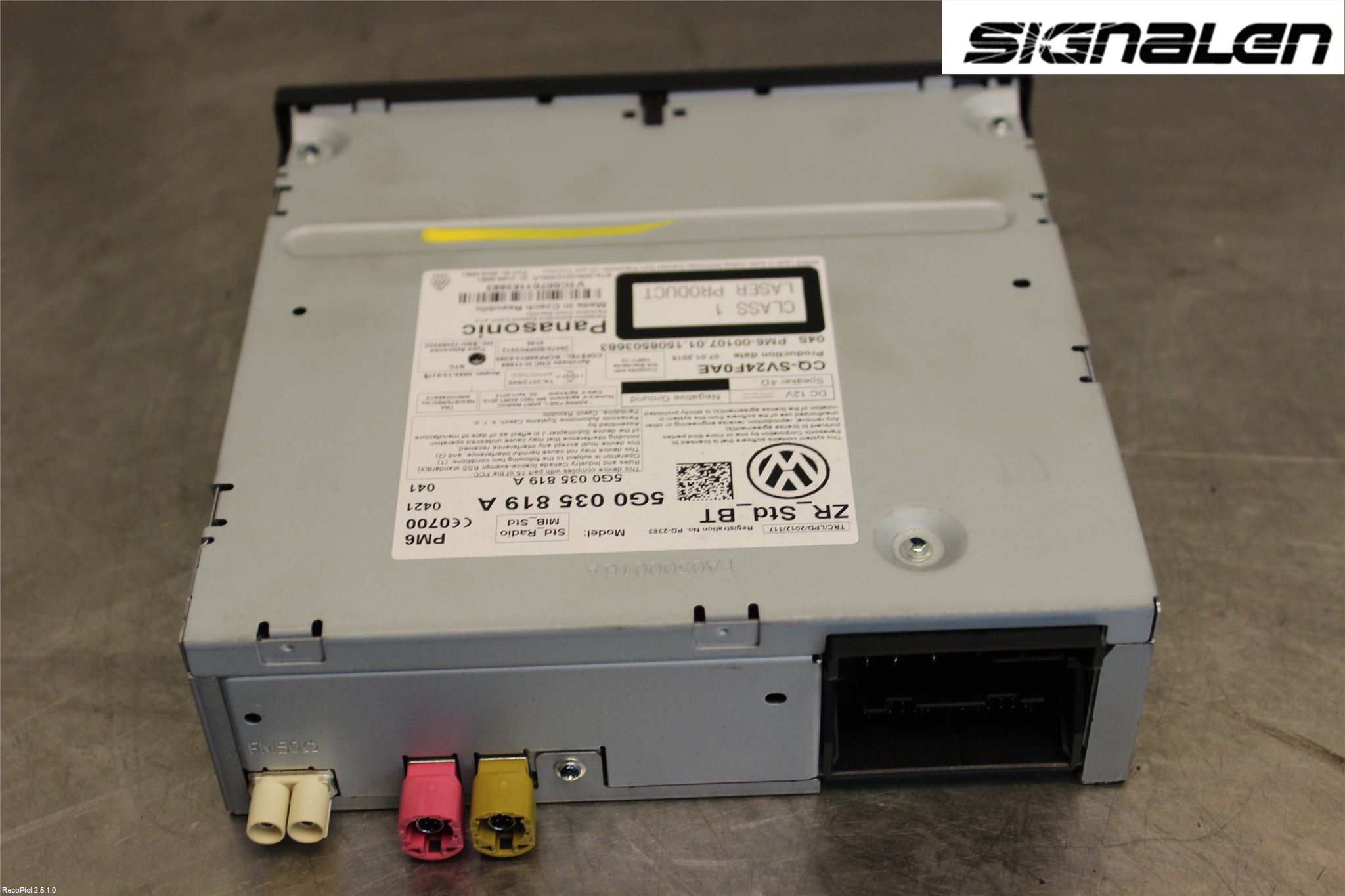 Volkswagen VW GOLF / E-GOLF VII 13-20 Stereo Radio