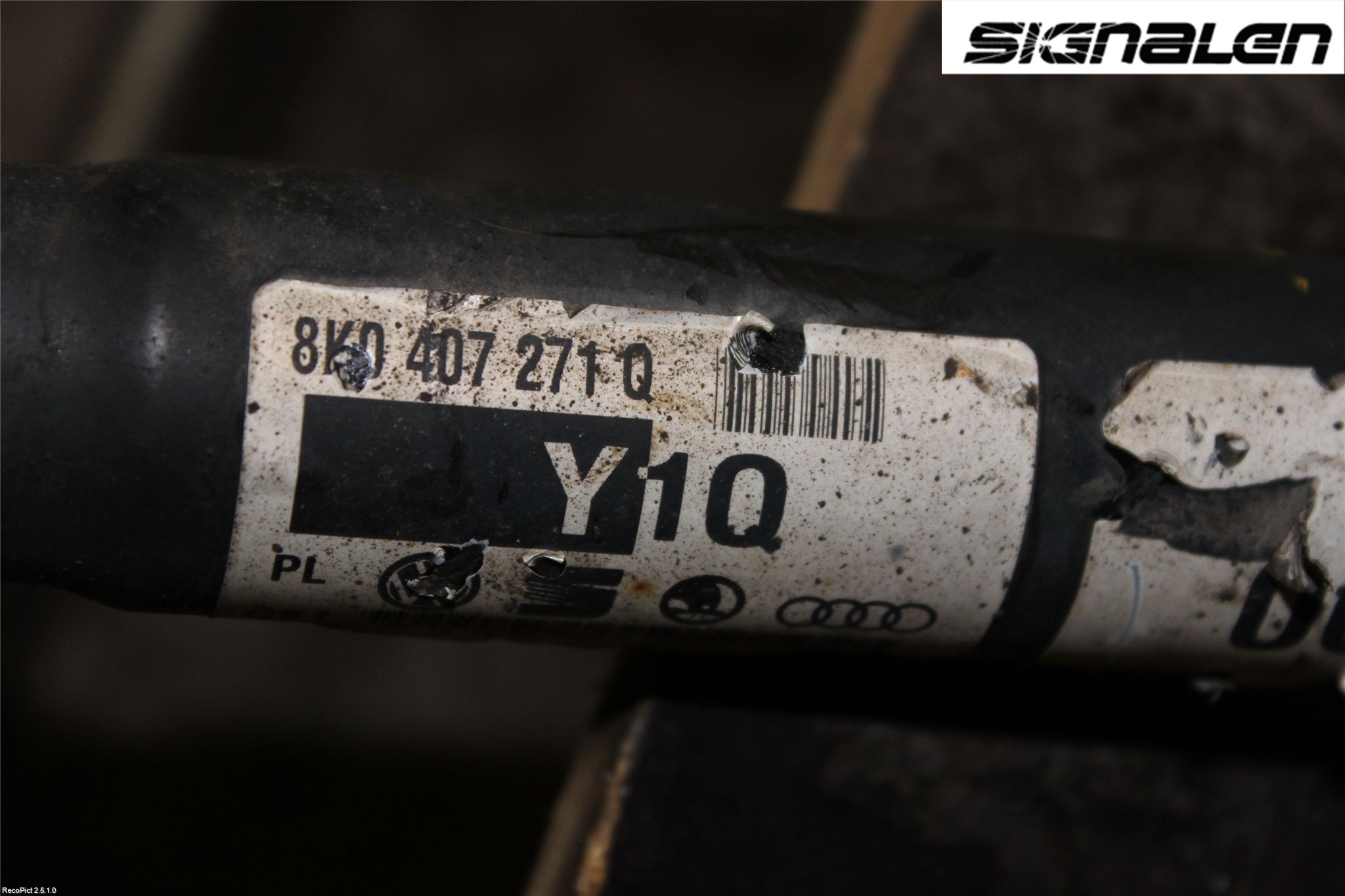 Audi A4/S4 08-11 Drivaksel Foran Kompl Venstre
