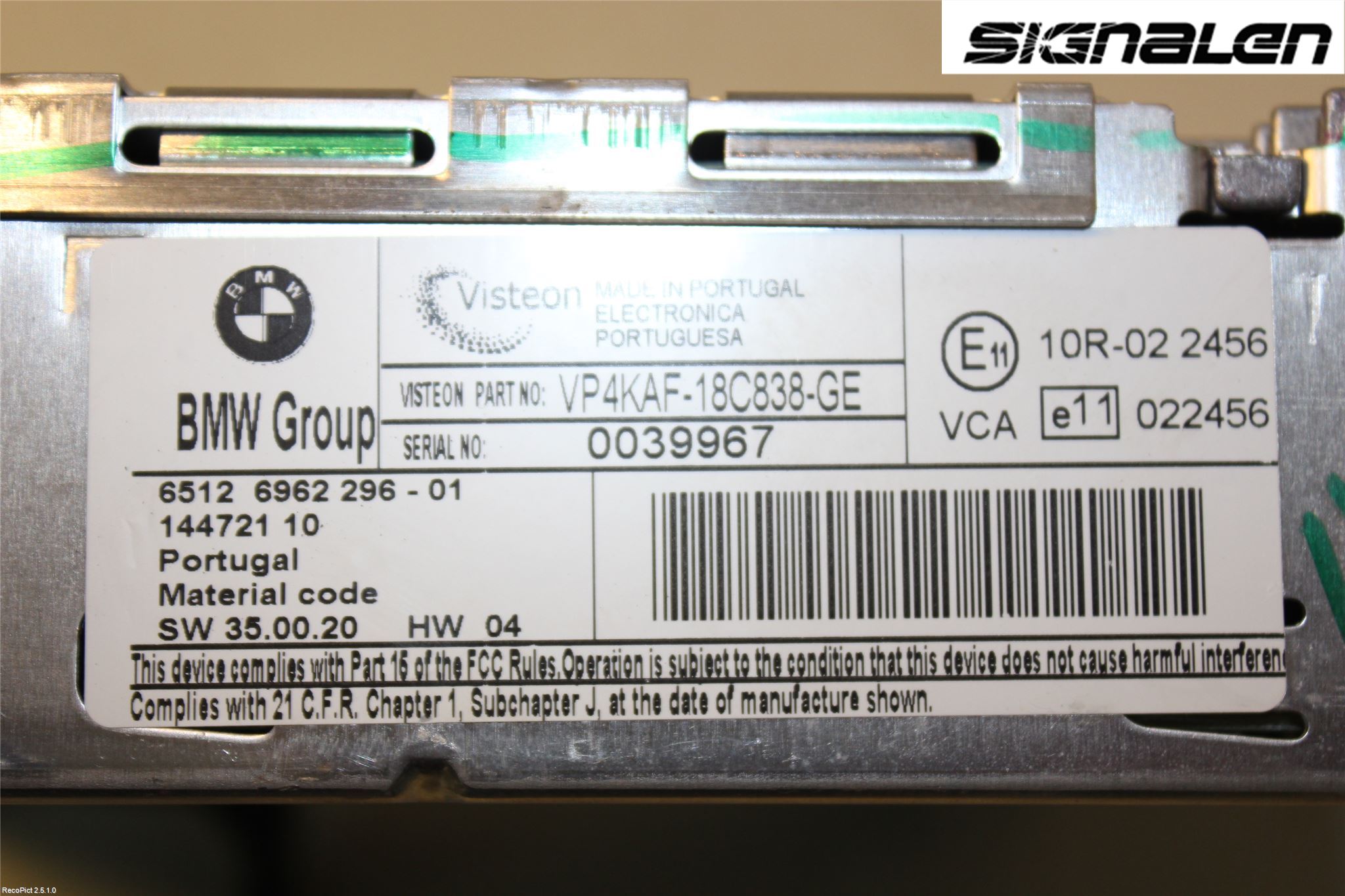 BMW 3 E90/91 SED/TOU 05-12 Stereo Radio