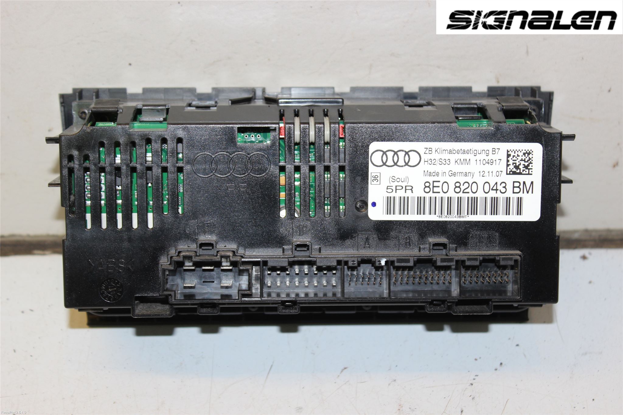 Audi A4/S4 05-07 Varme Ac Betjening-Display