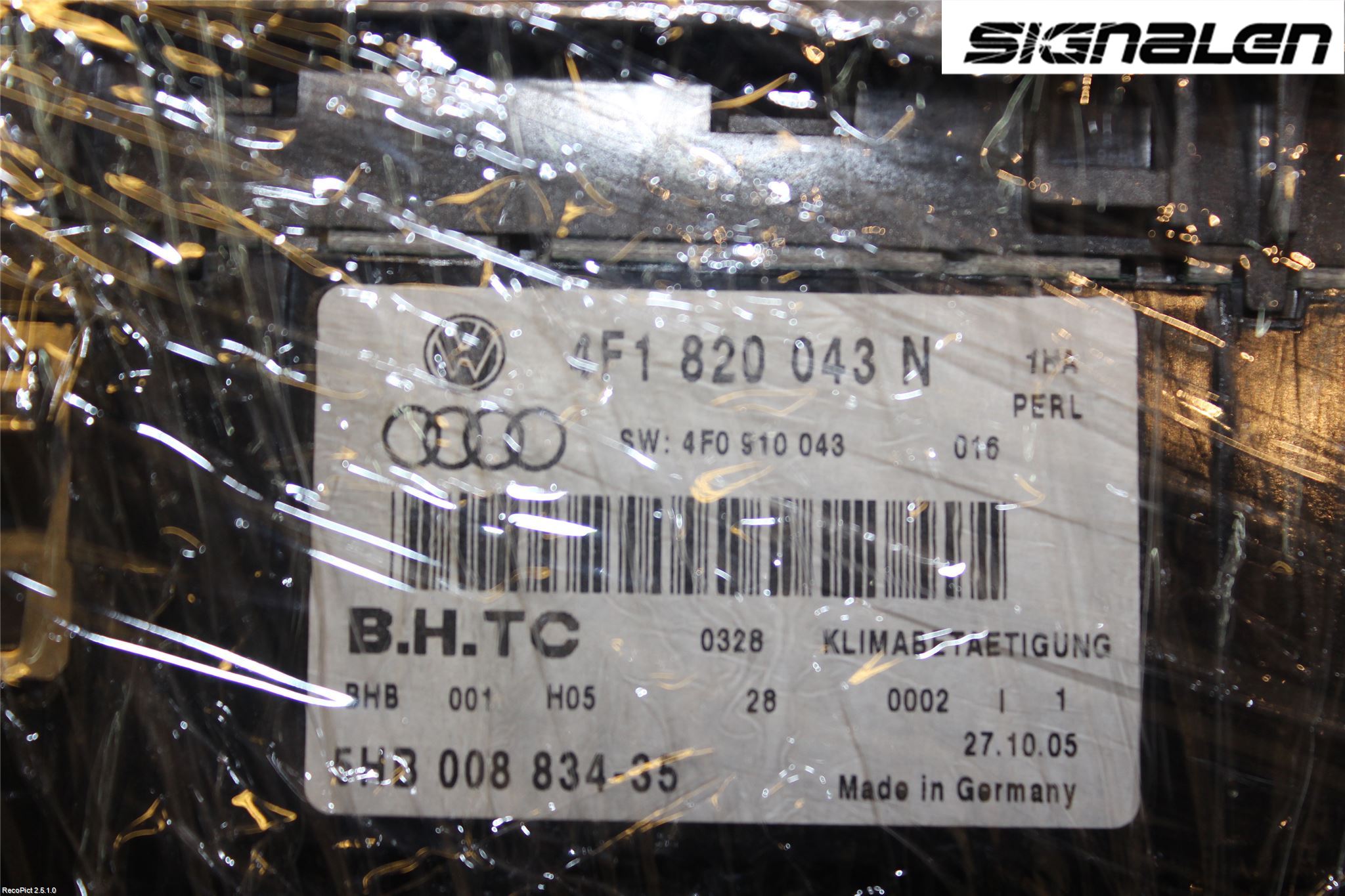Audi A6/S6     05-11 Varme Ac Betjening-Display