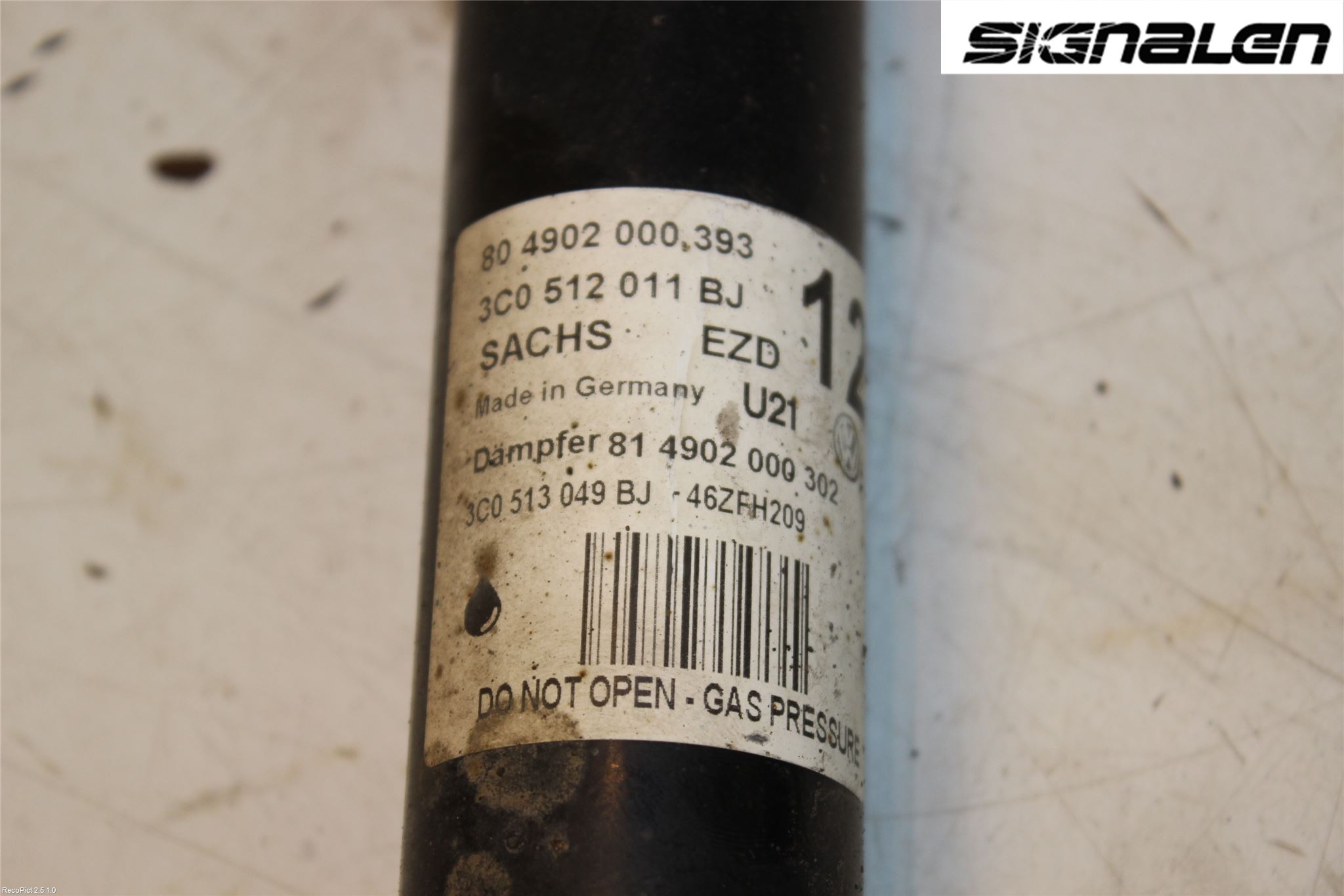 Volkswagen VW PASSAT 11-14 Støtdemper Bak
