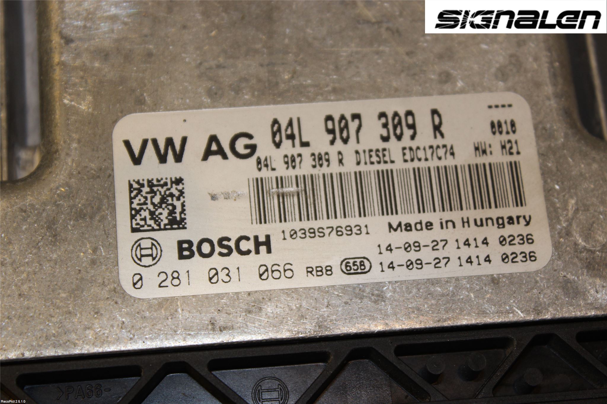 Volkswagen VW PASSAT 15-19 Styreenhet Innsprøytning