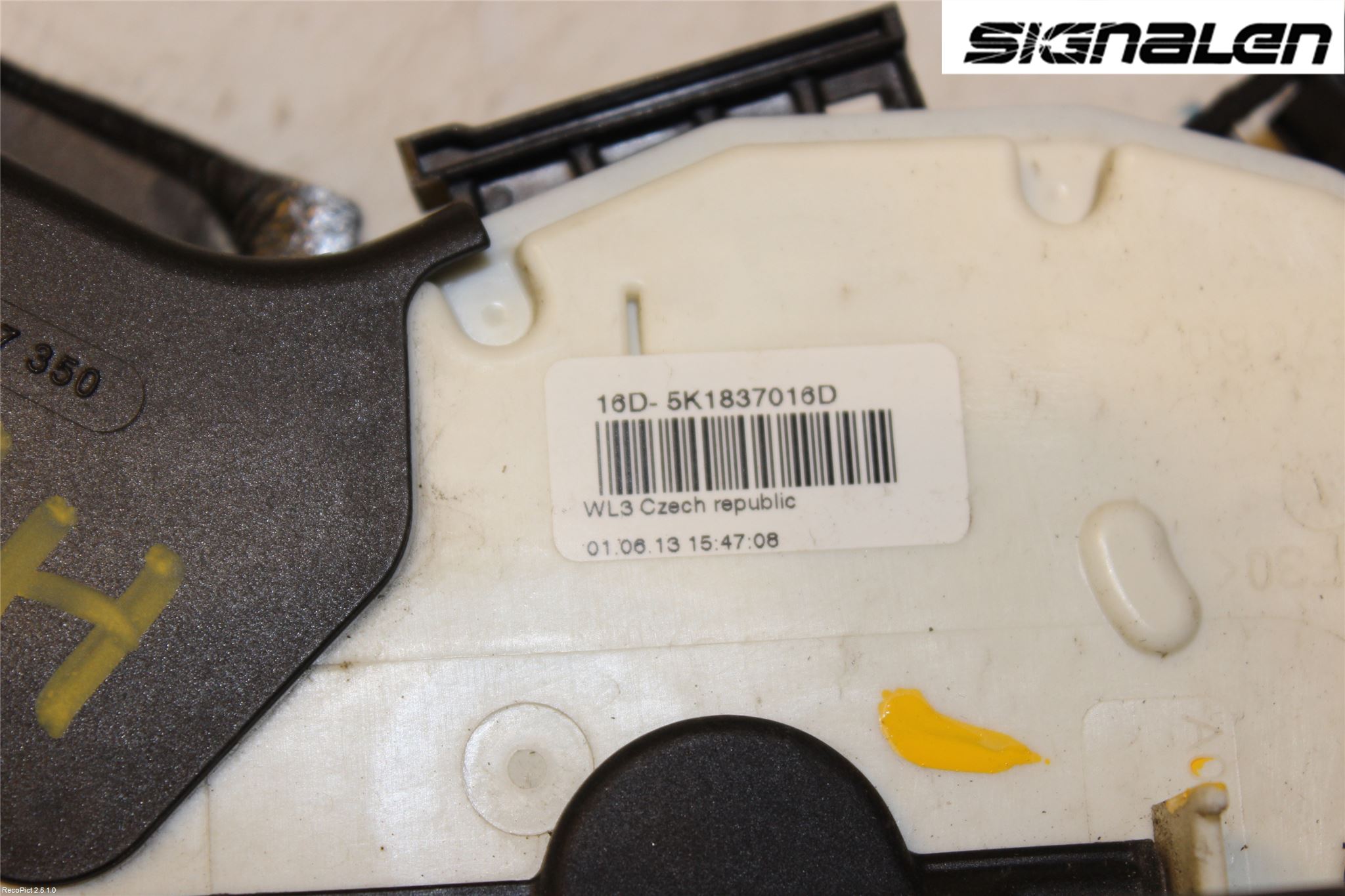 Volkswagen VW POLO 10-17 Dørlås - Låsekasse