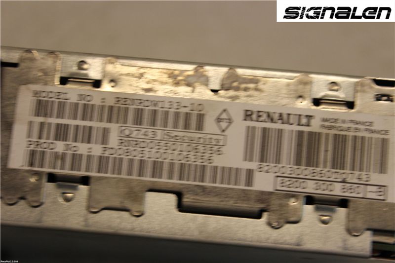 Renault SCÉNIC/GRAND 03-06 Stereo Radio