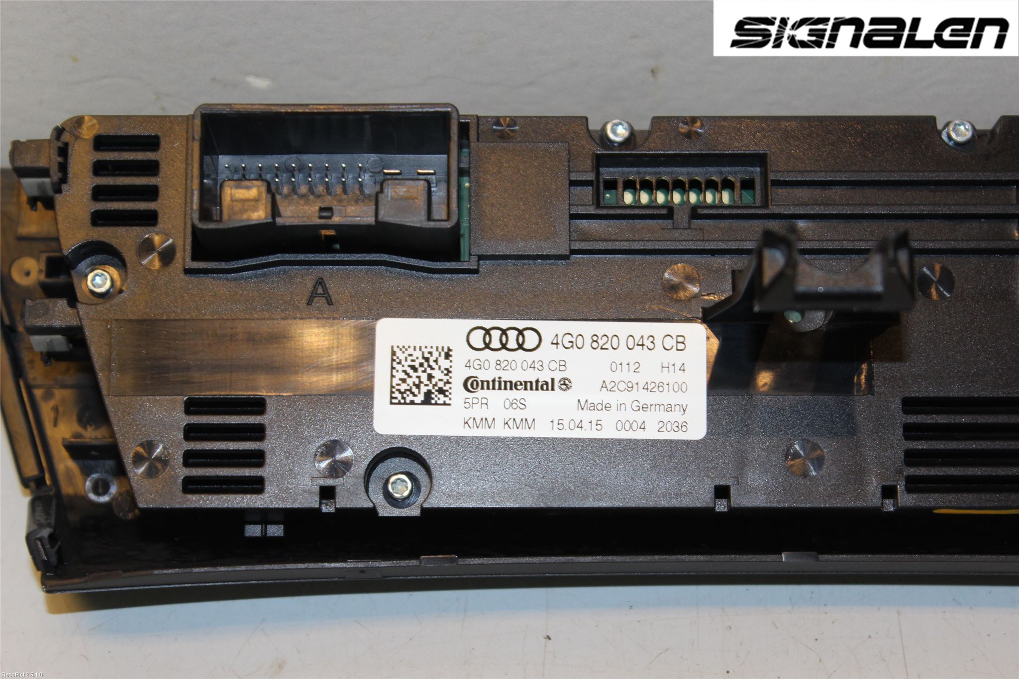 Audi A6 ALLROAD 12-18 Varme Ac Betjening-Display