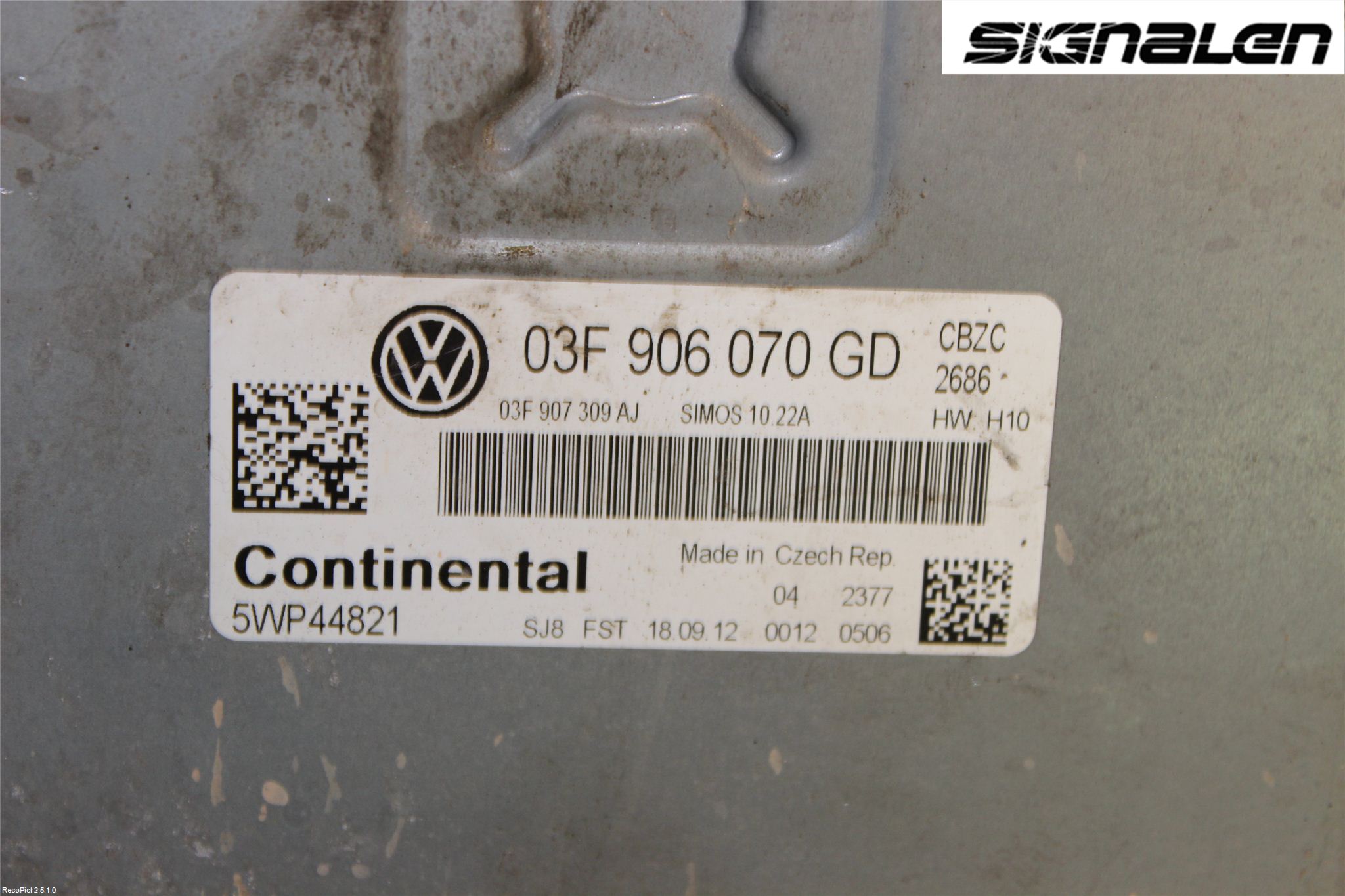 Volkswagen VW POLO 10-17 Styreenhet Innsprøytning