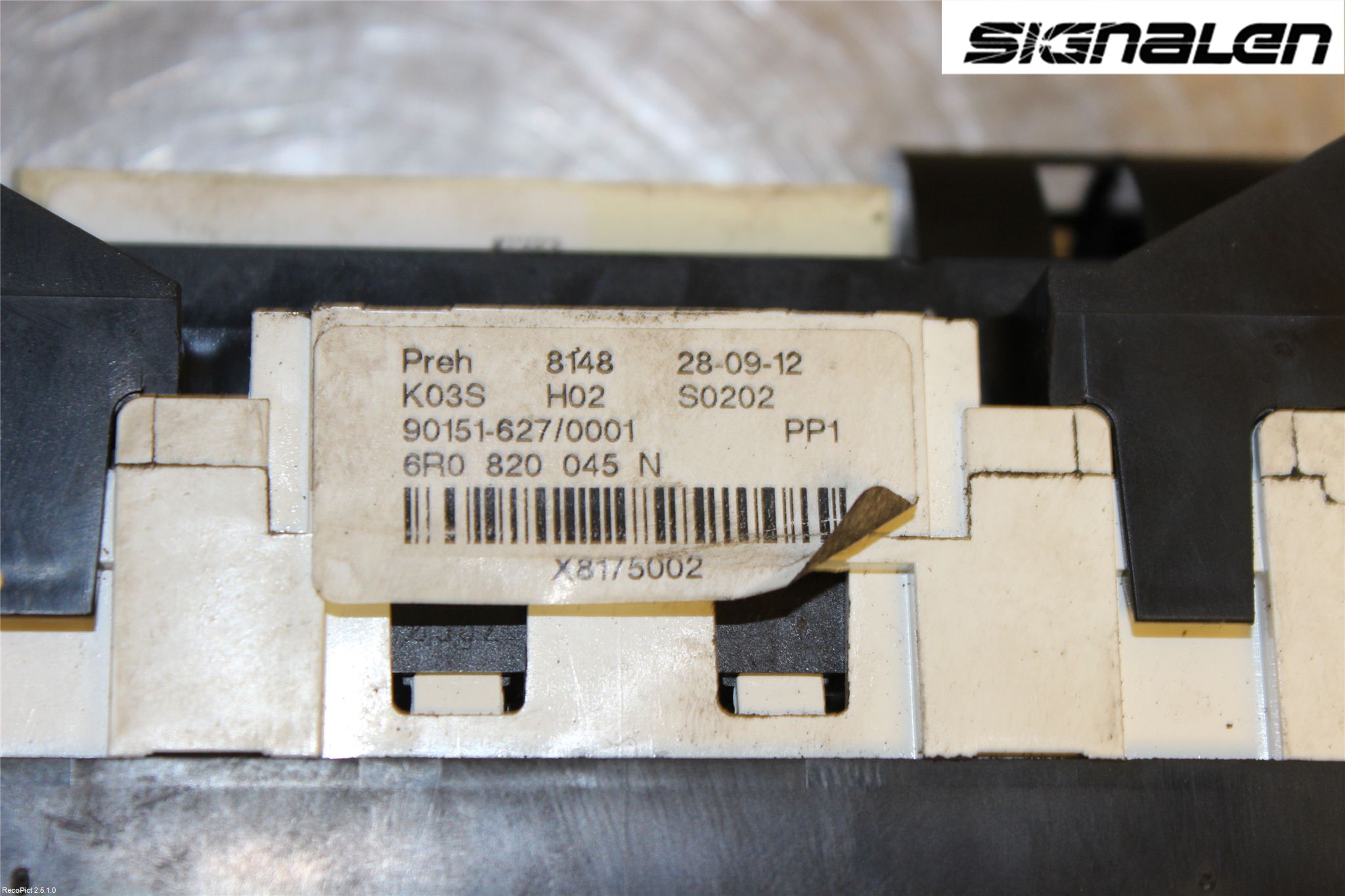 Volkswagen VW POLO 10-17 Varme Ac Betjening-Display