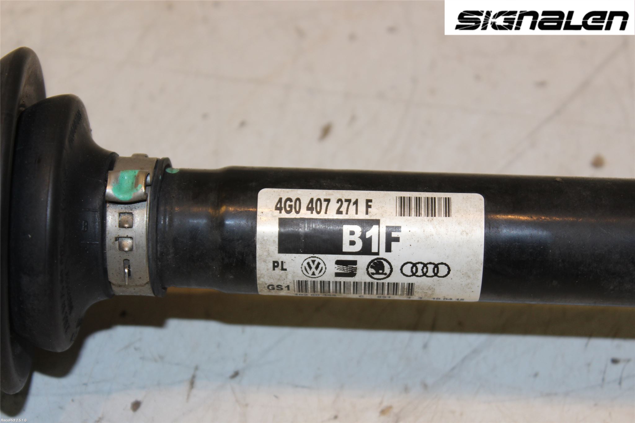 Audi A6 ALLROAD 12-18 Drivaksel Foran Kompl Venstre