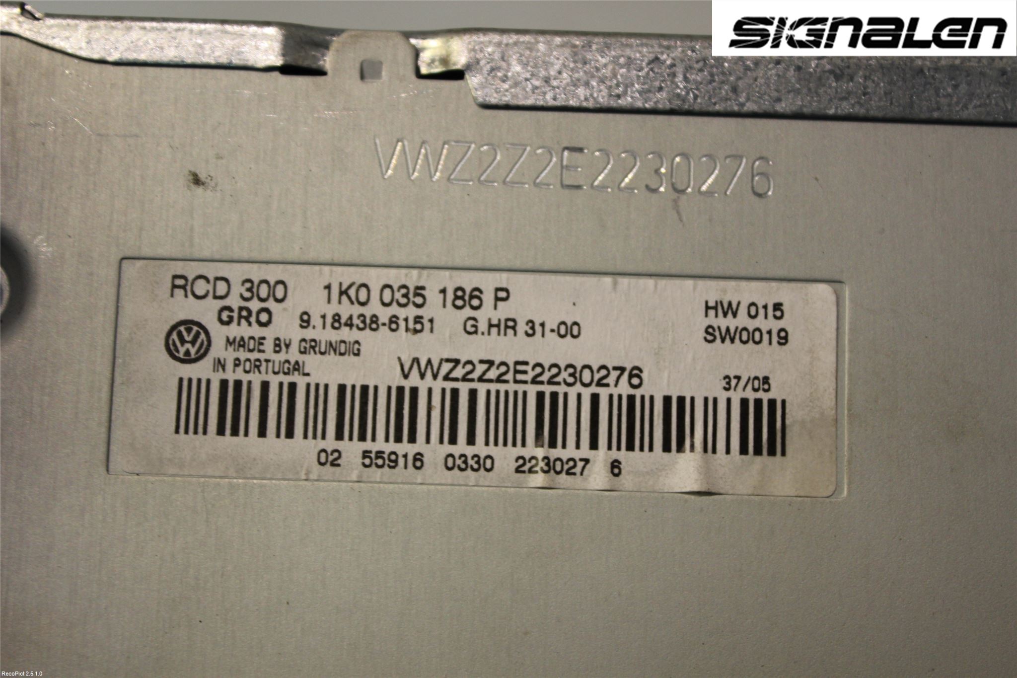 Volkswagen VW GOLF V 04-09 Stereo Radio