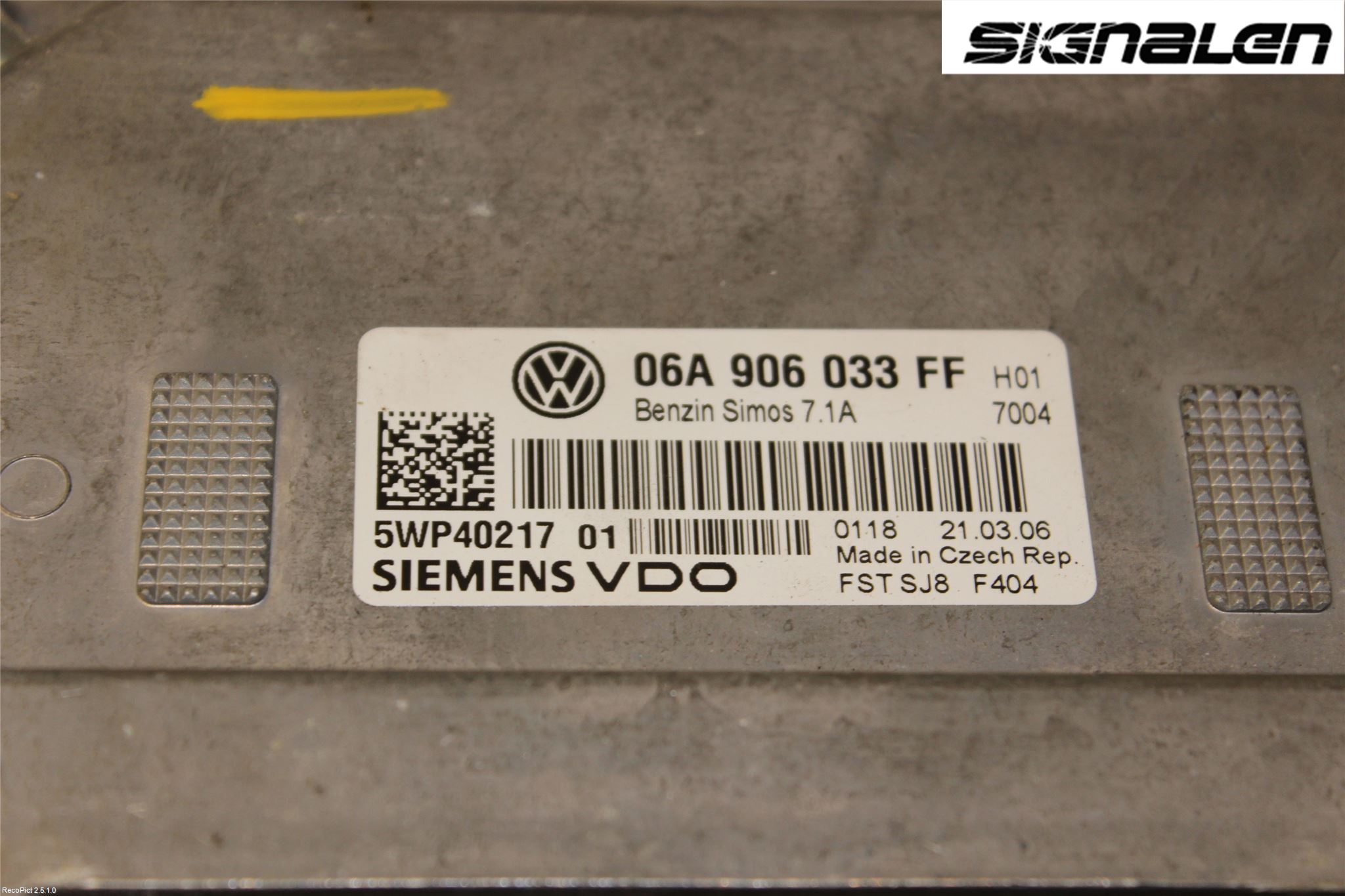 Seat LEON 06-12 Styreenhet Innsprøytning