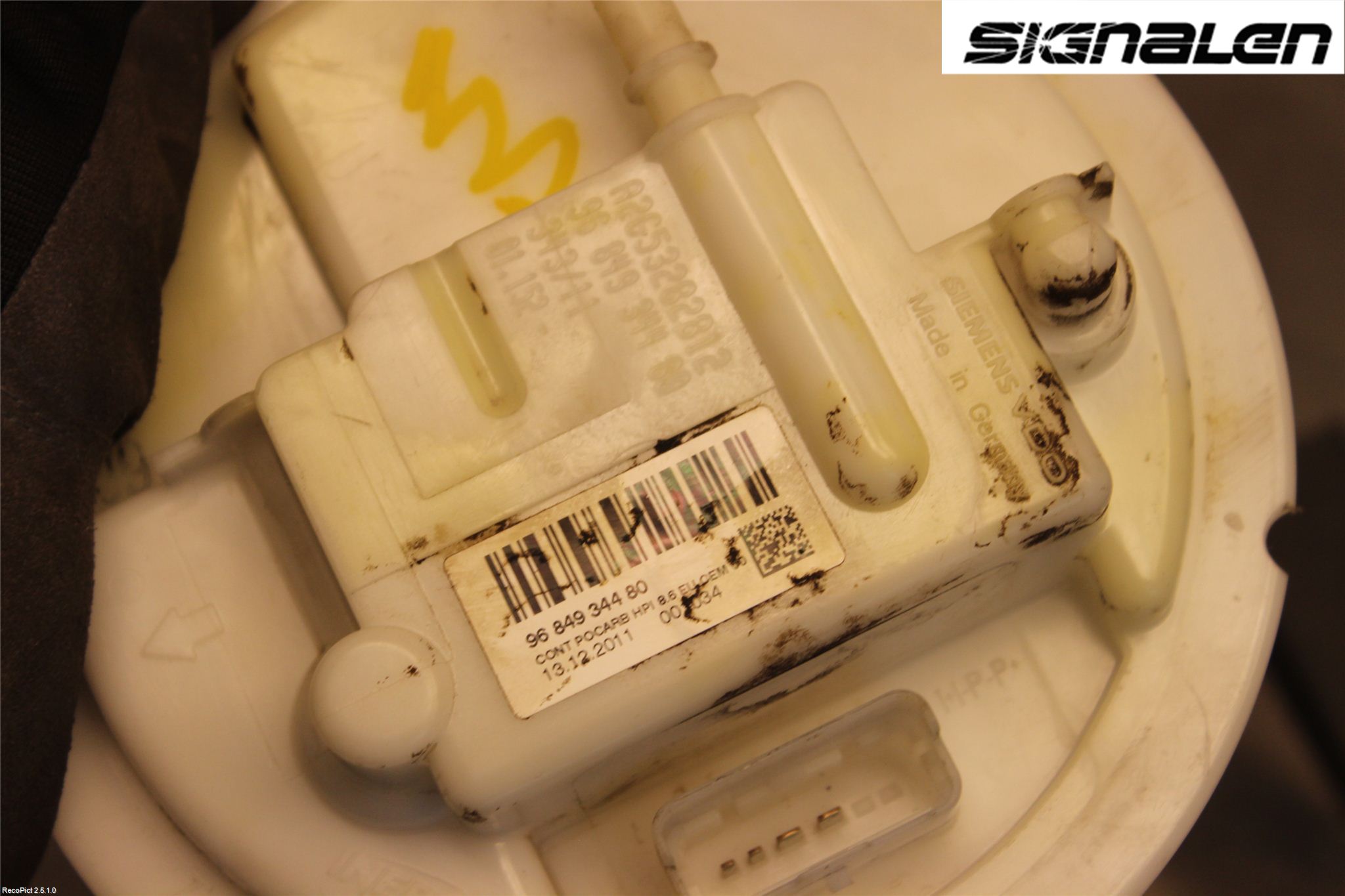 Peugeot 207 Drivstoffpumpe Fødepumpe El