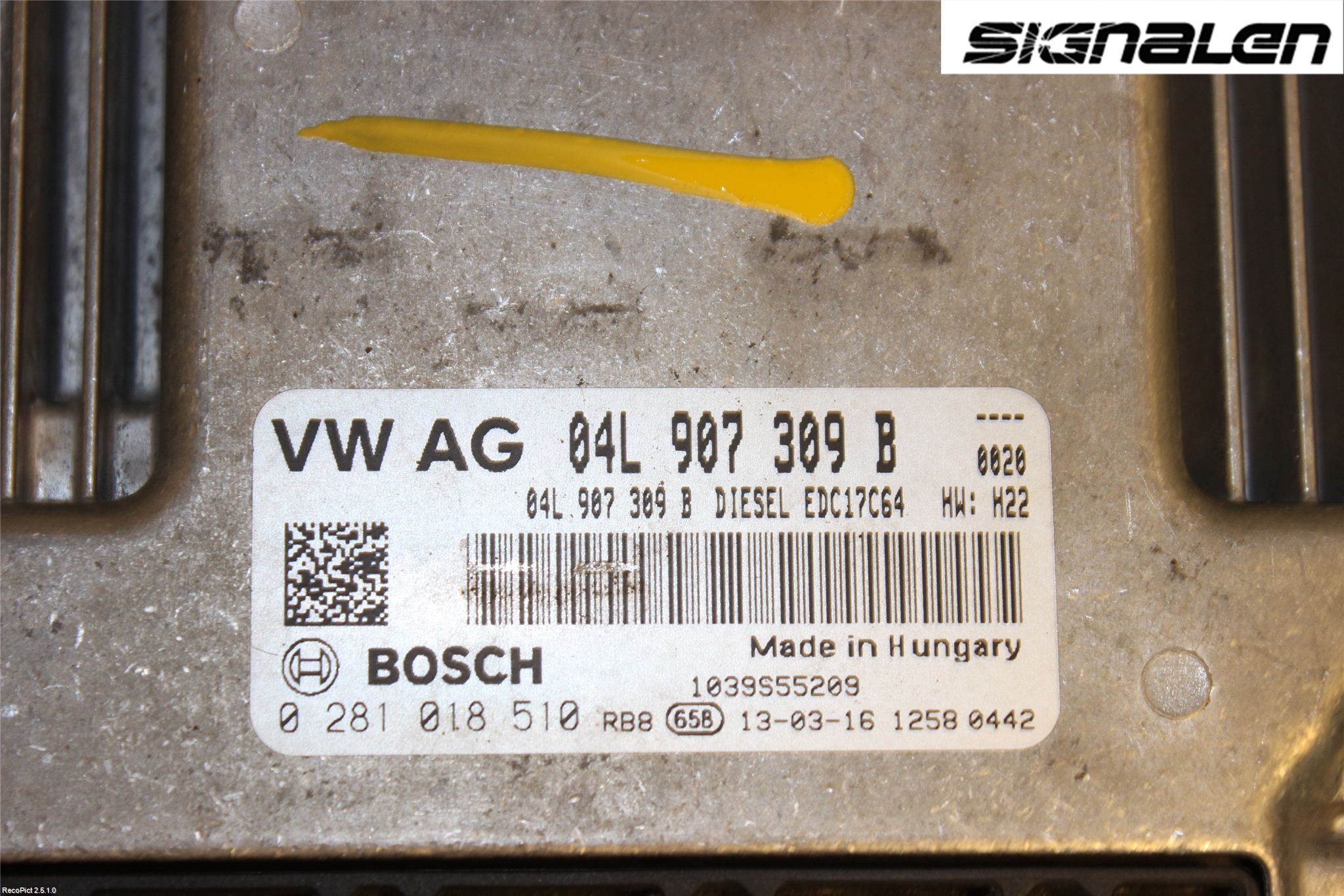 Volkswagen VW GOLF / E-GOLF VII 13-20 Styreenhet Innsprøytning