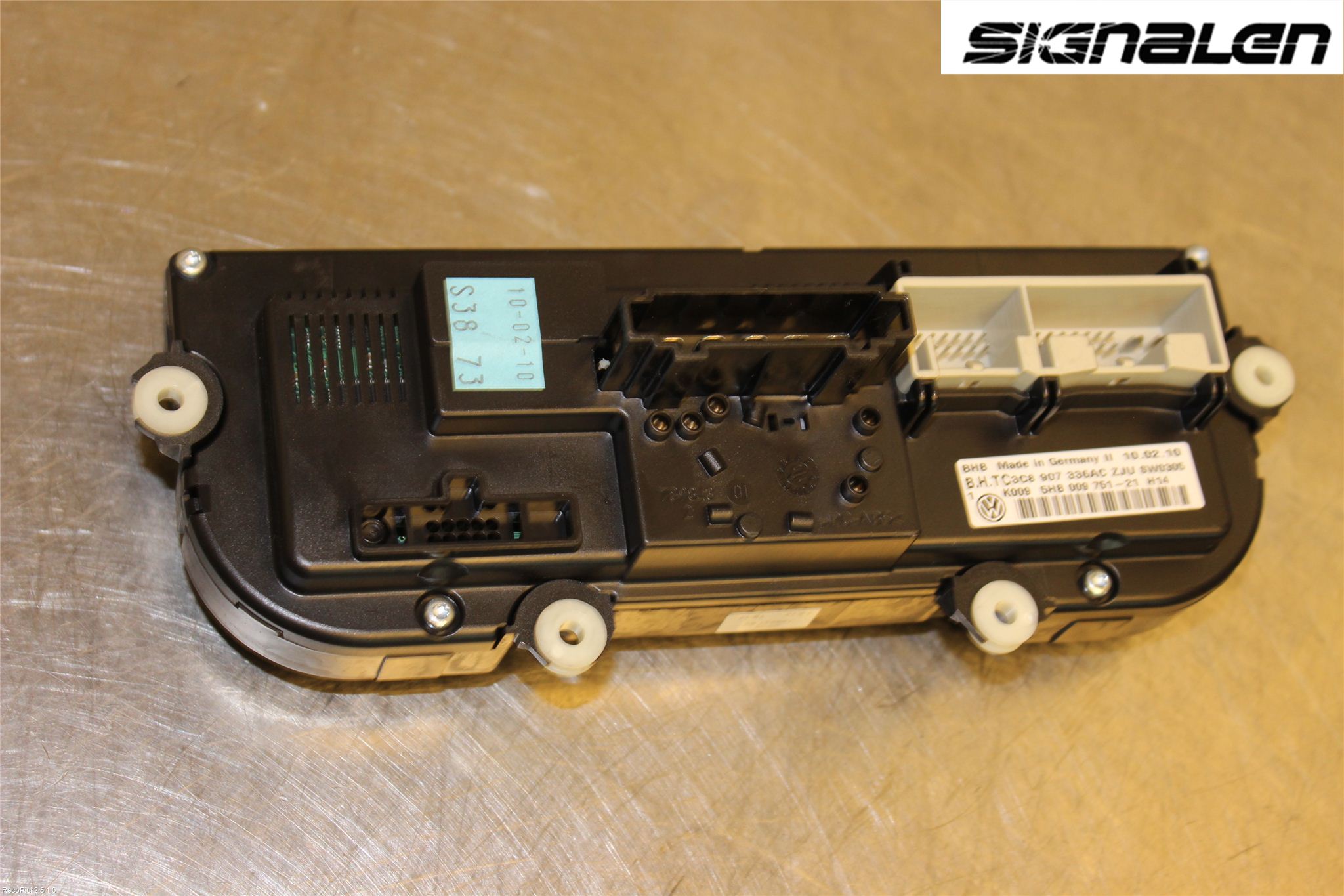 Volkswagen VW GOLF VI 09-13 Varme Ac Betjening-Display