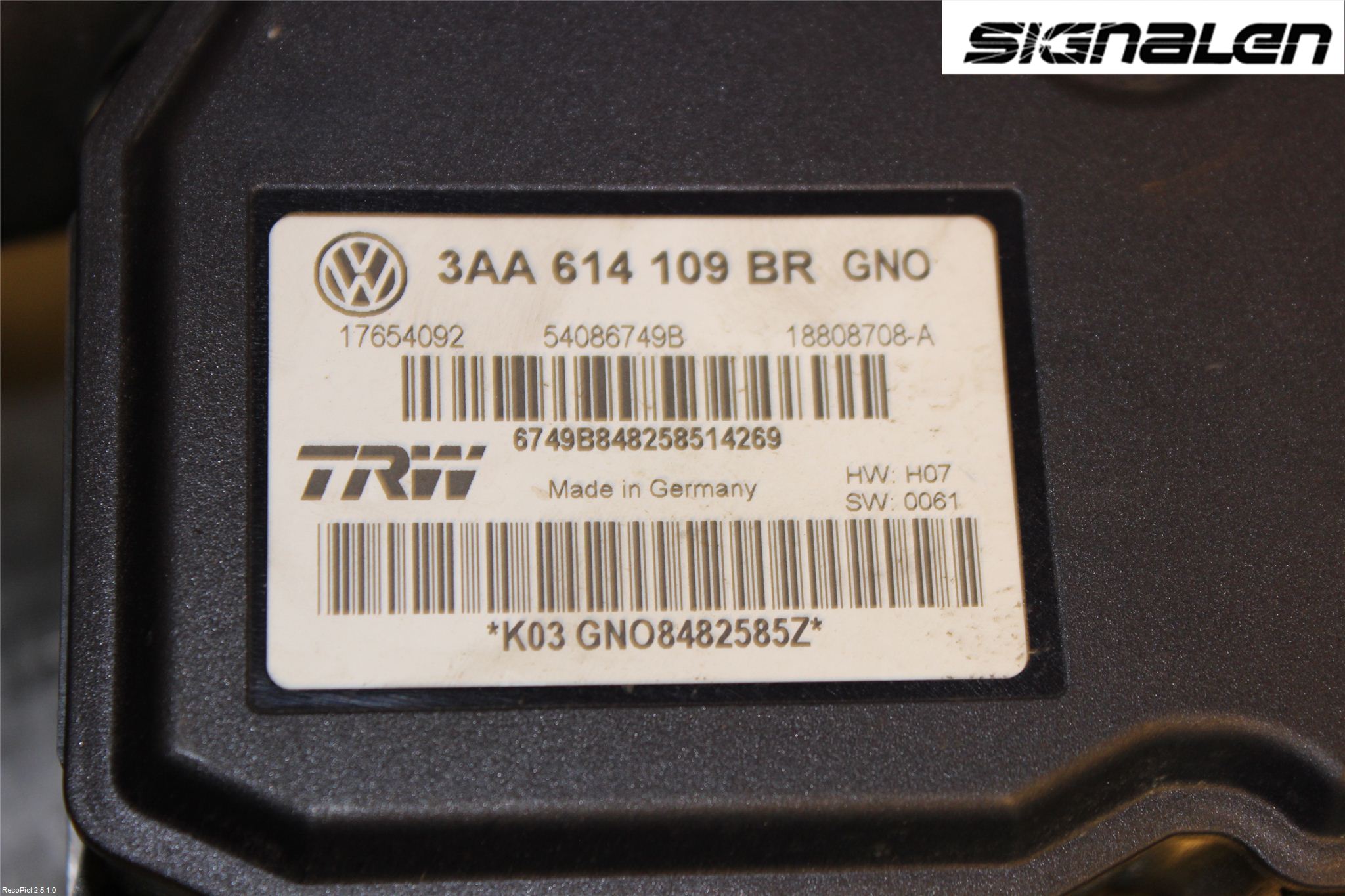 Volkswagen VW PASSAT 11-14 Abs Hydraulikkaggregat