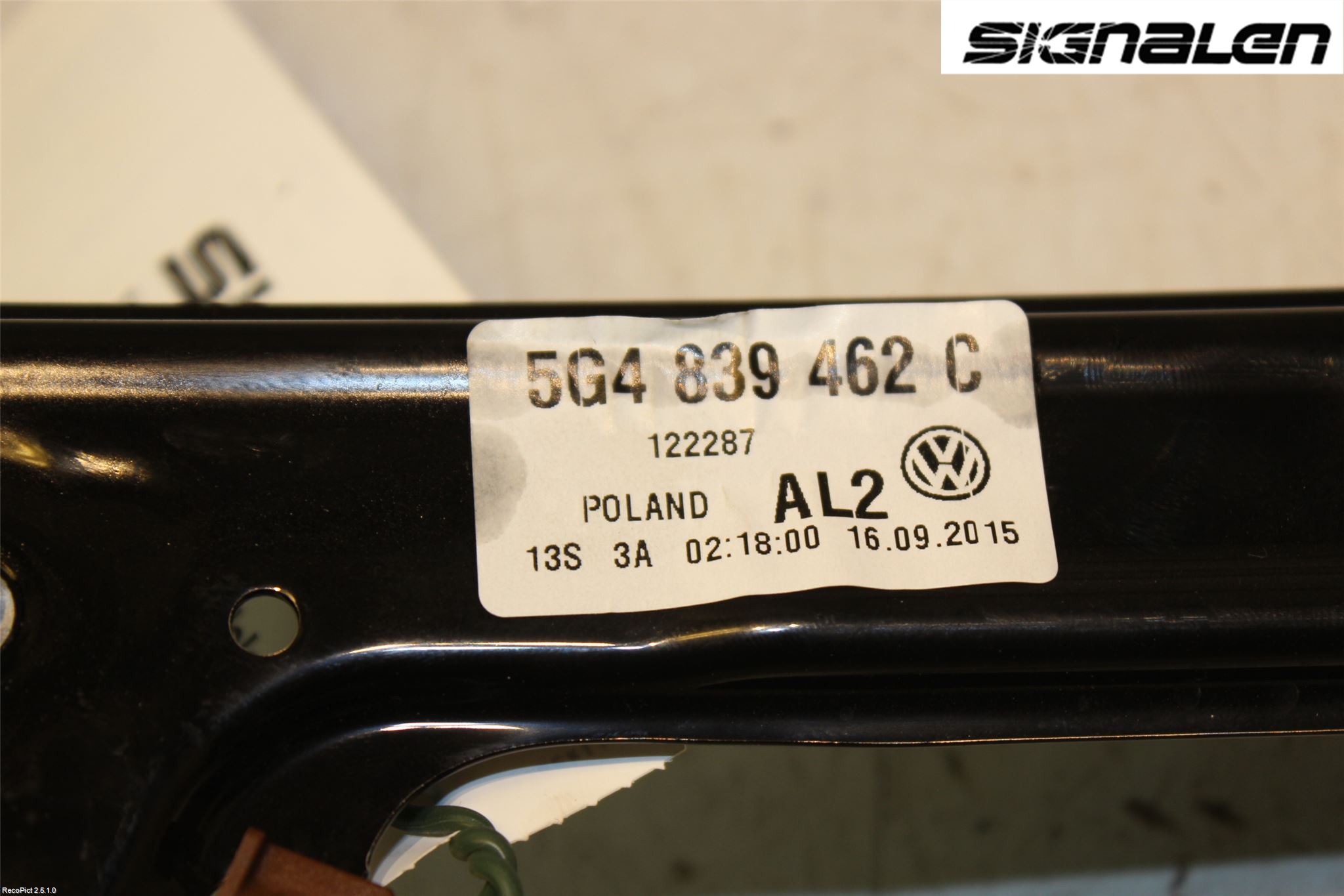 Volkswagen VW GOLF / E-GOLF VII 13-20 Vindusheis