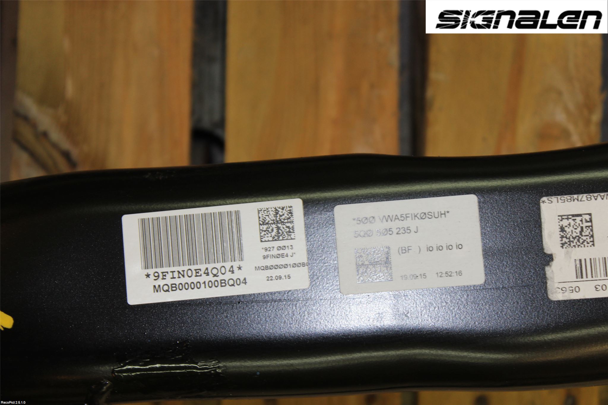 Volkswagen VW GOLF / E-GOLF VII 13-20 Bakaksel Feste Travers-Ramme