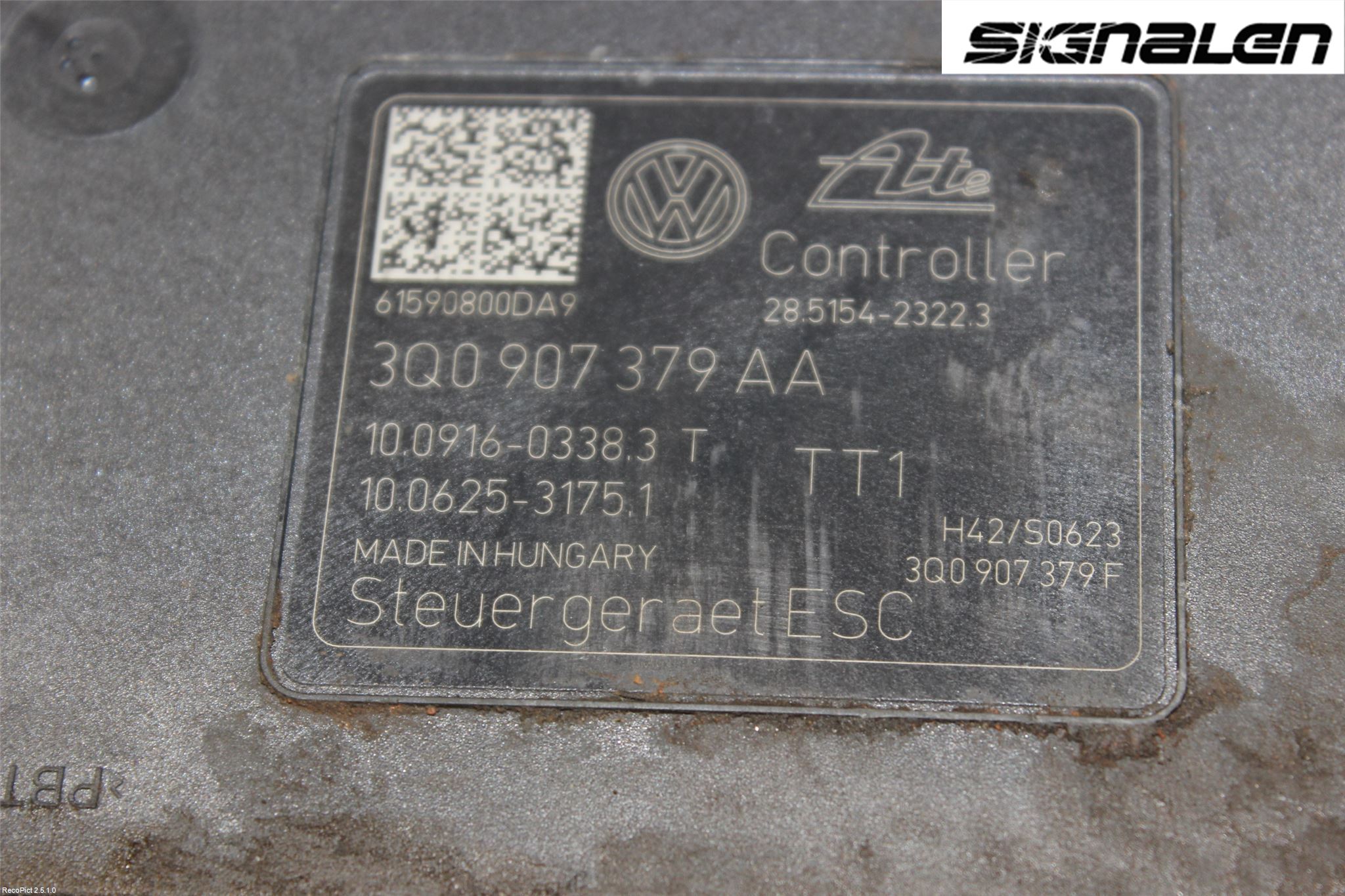 Volkswagen VW GOLF / E-GOLF VII 13-20 Abs Hydraulikkaggregat