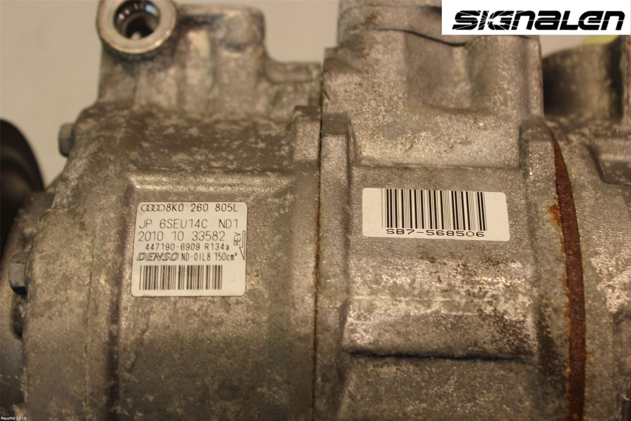 Audi A4/S4 08-11 Varme Ac Kompressor