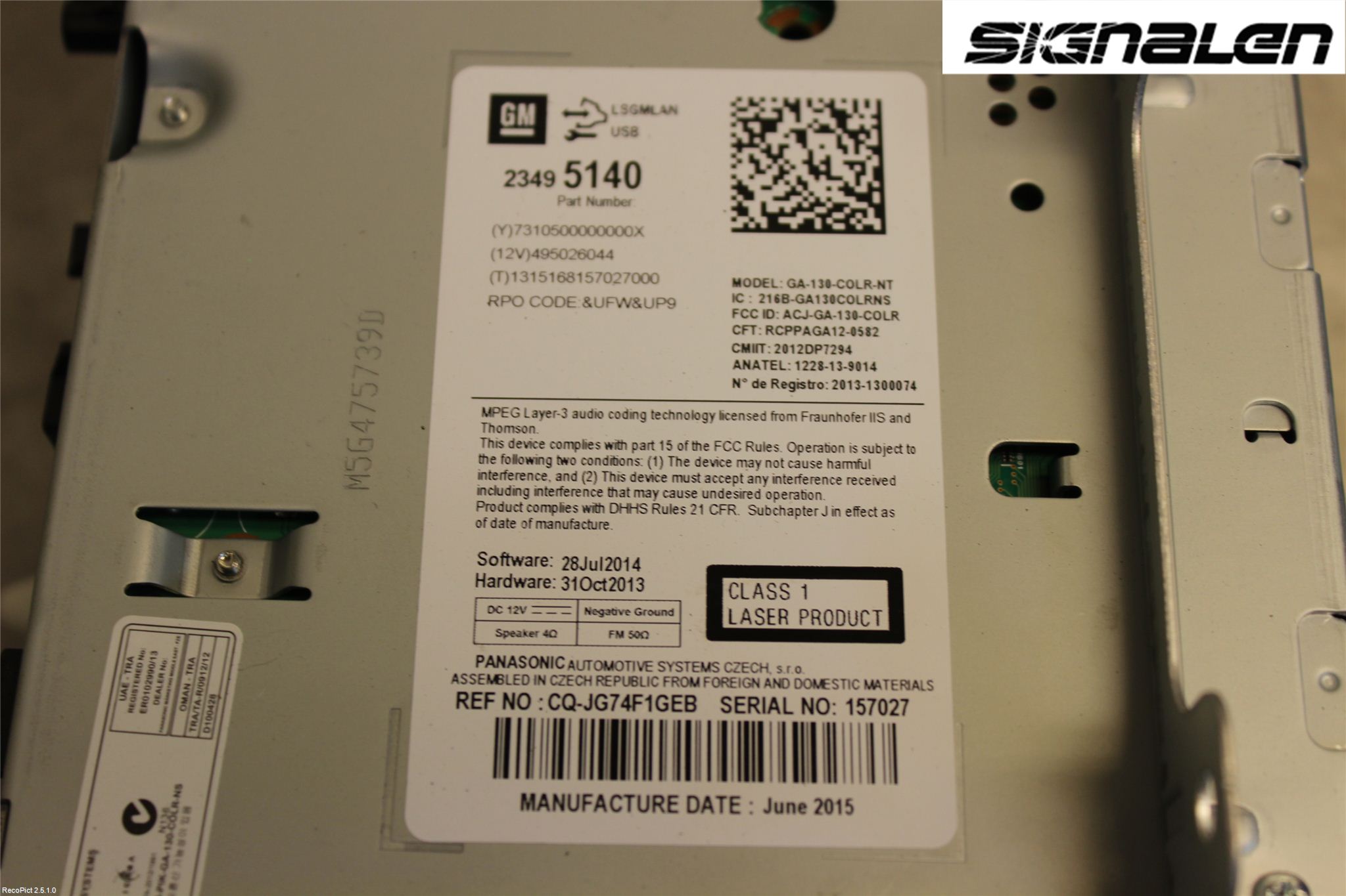 Opel MOKKA 13-20 Stereo Radio