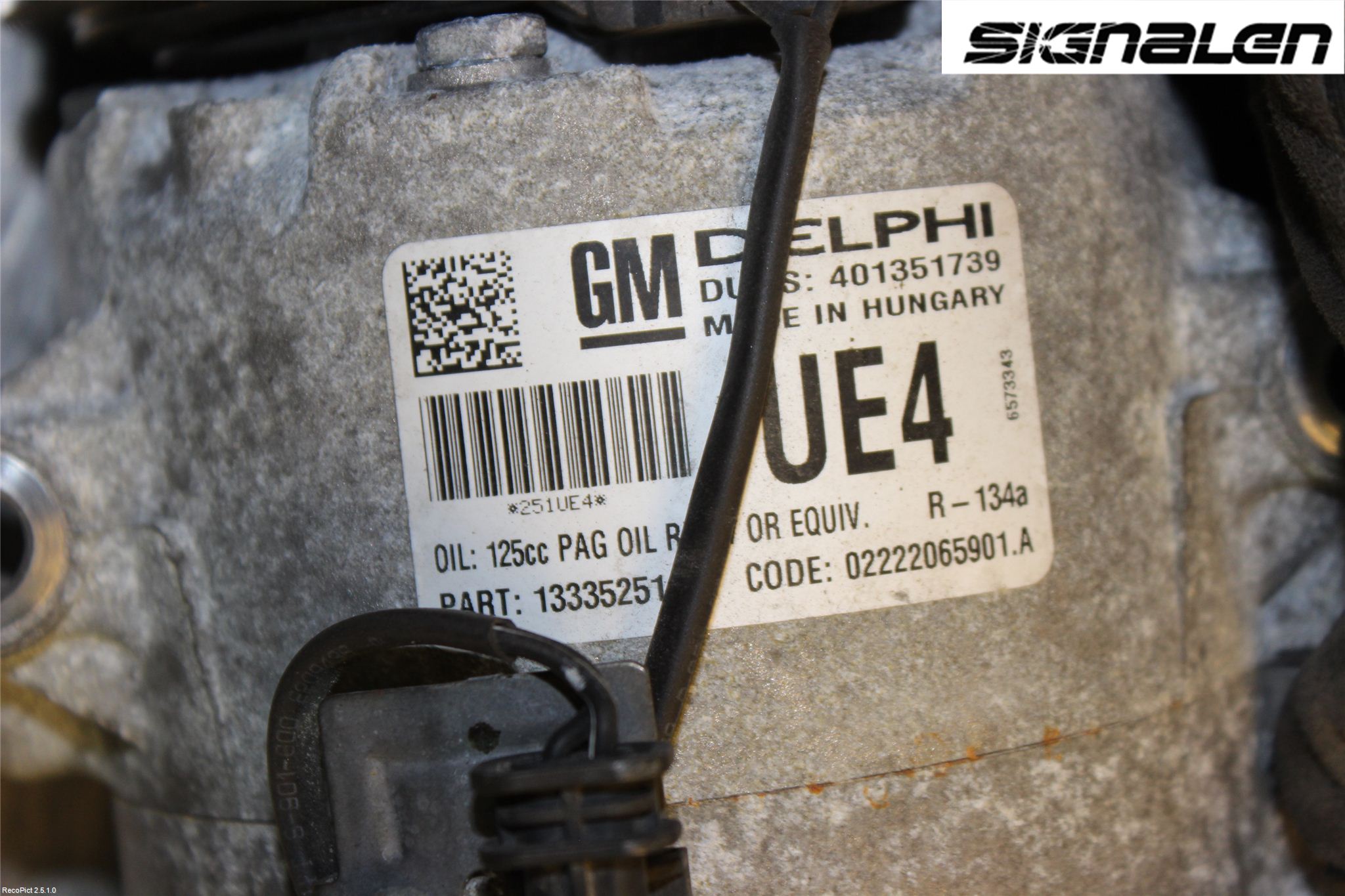 Opel MERIVA B 10-17 Varme Ac Kompressor