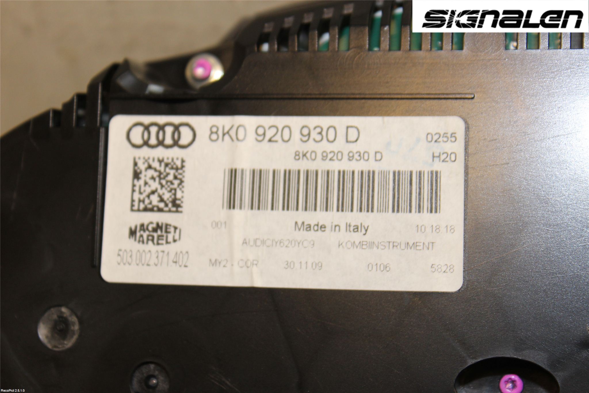 Audi A4/S4 08-11 Instr Kombinert