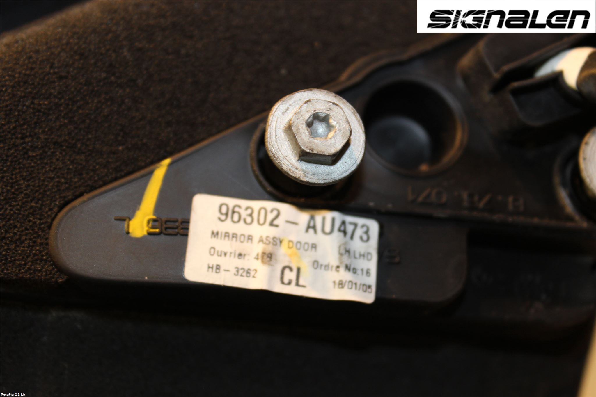 Nissan PRIMERA 02-07 Speil V M-El Justering
