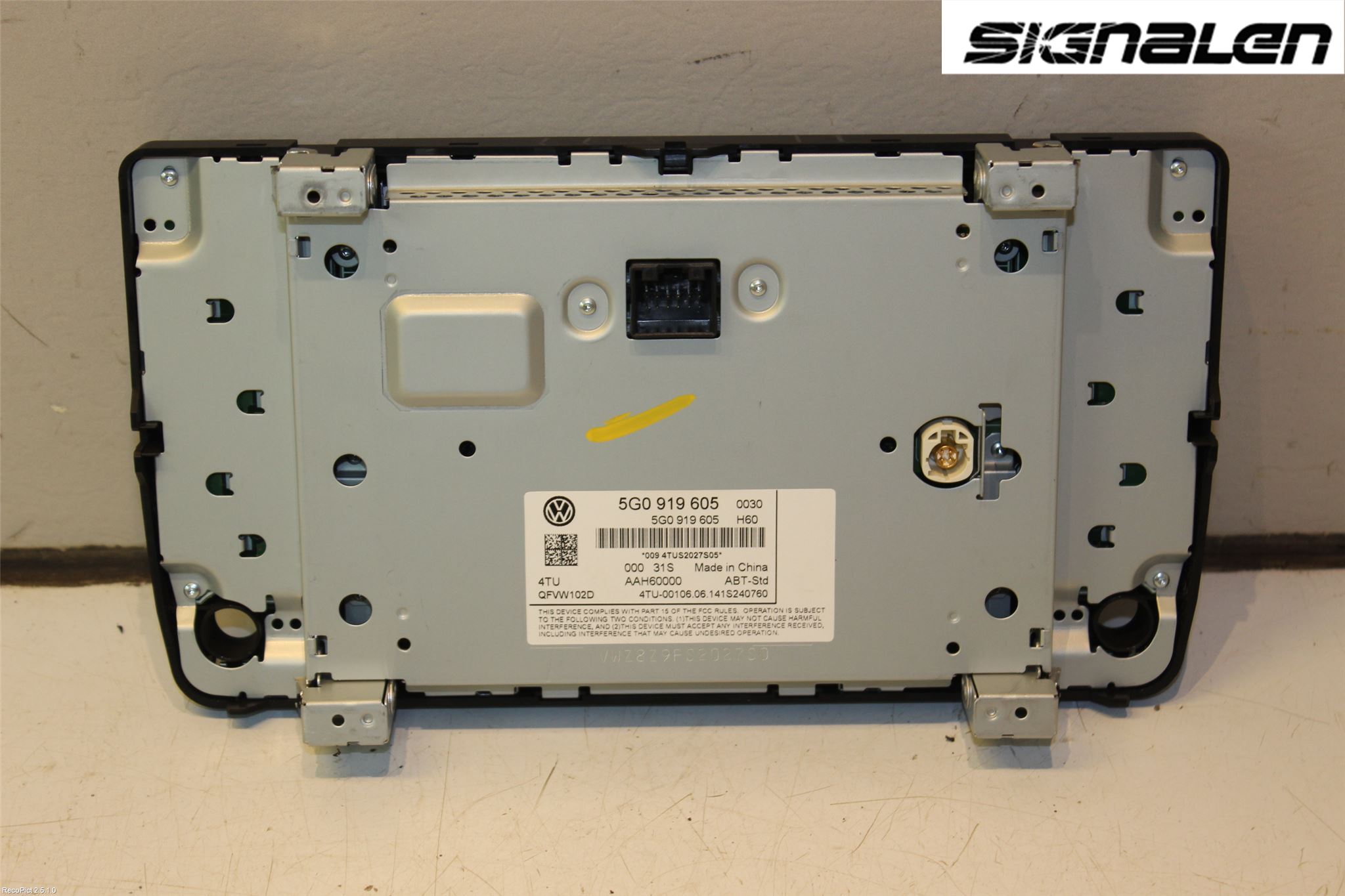 Volkswagen VW GOLF / E-GOLF VII 13-20 Multifunktionsdisplay