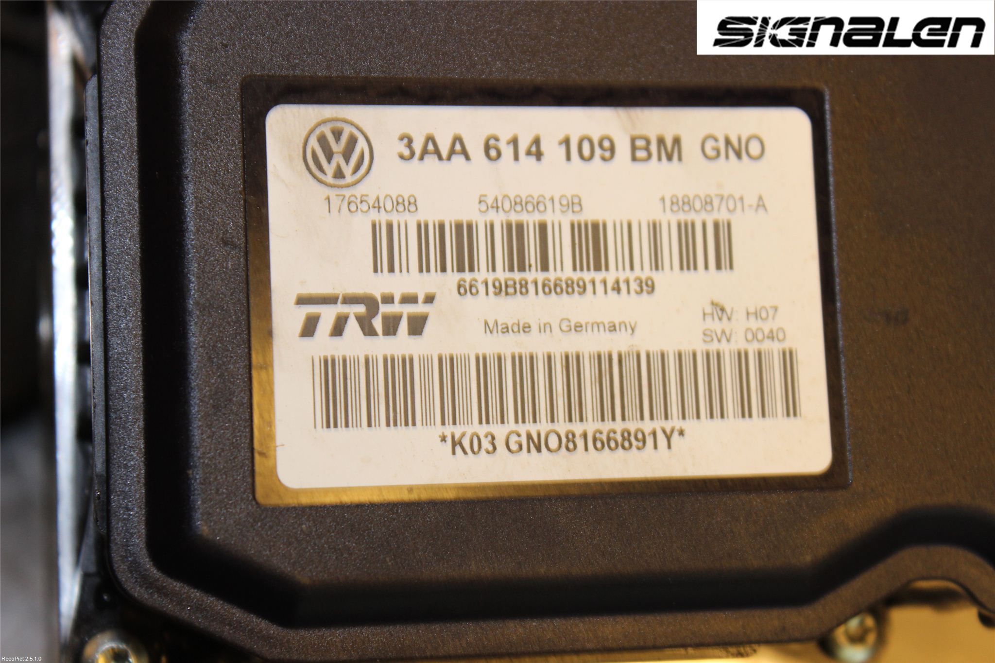 Volkswagen VW PASSAT 11-14 Abs Hydraulikkaggregat