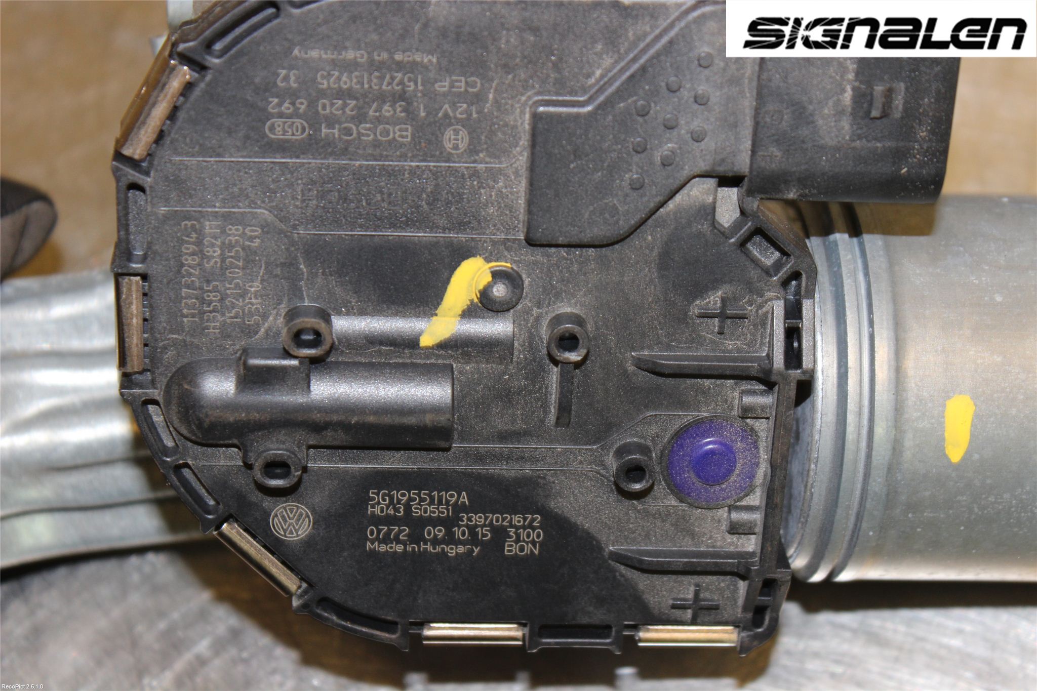 Volkswagen VW GOLF / E-GOLF VII 13-20 Viskermotor Frontrute