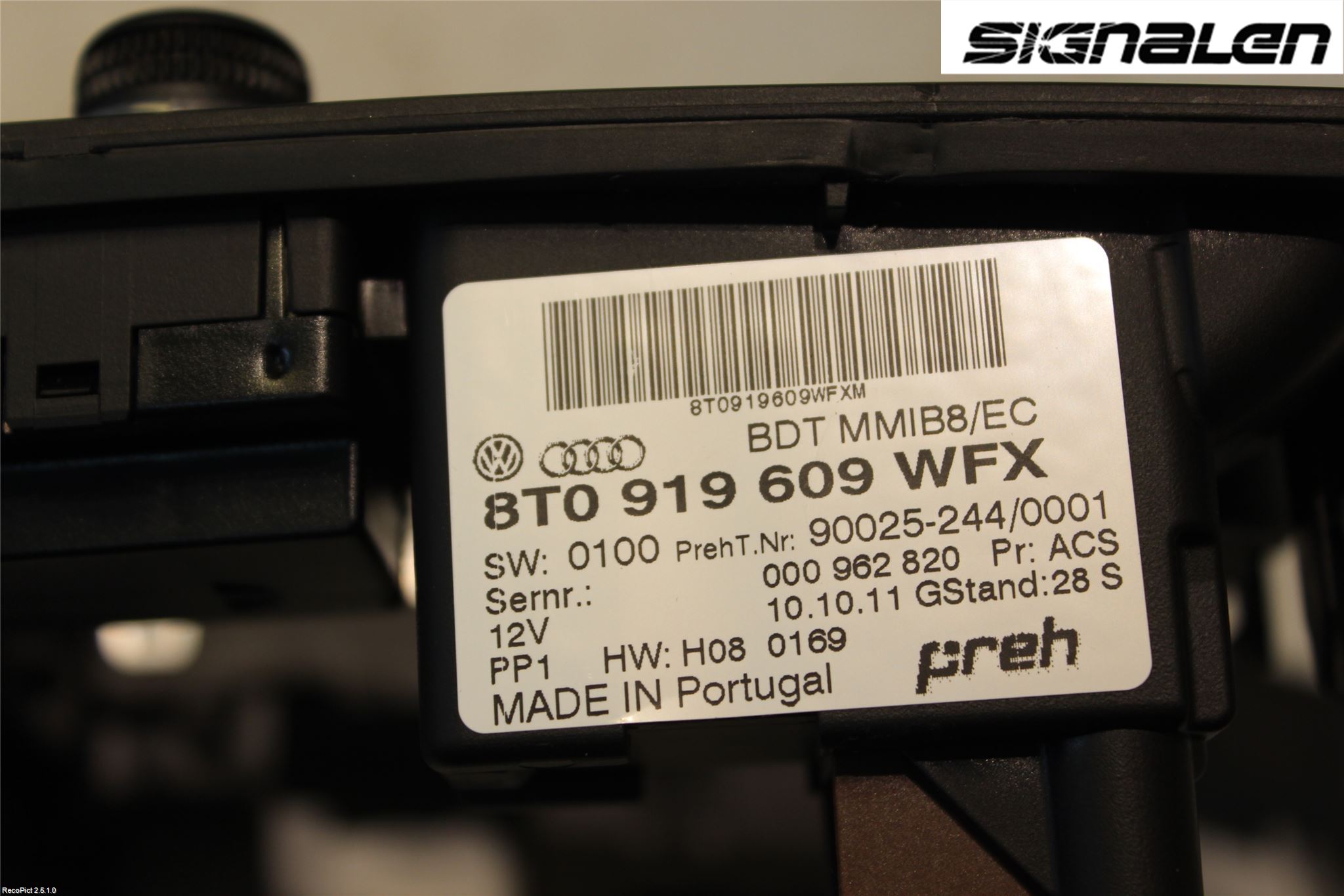 Audi A4/S4 08-11 Stereo Radio Med Cd