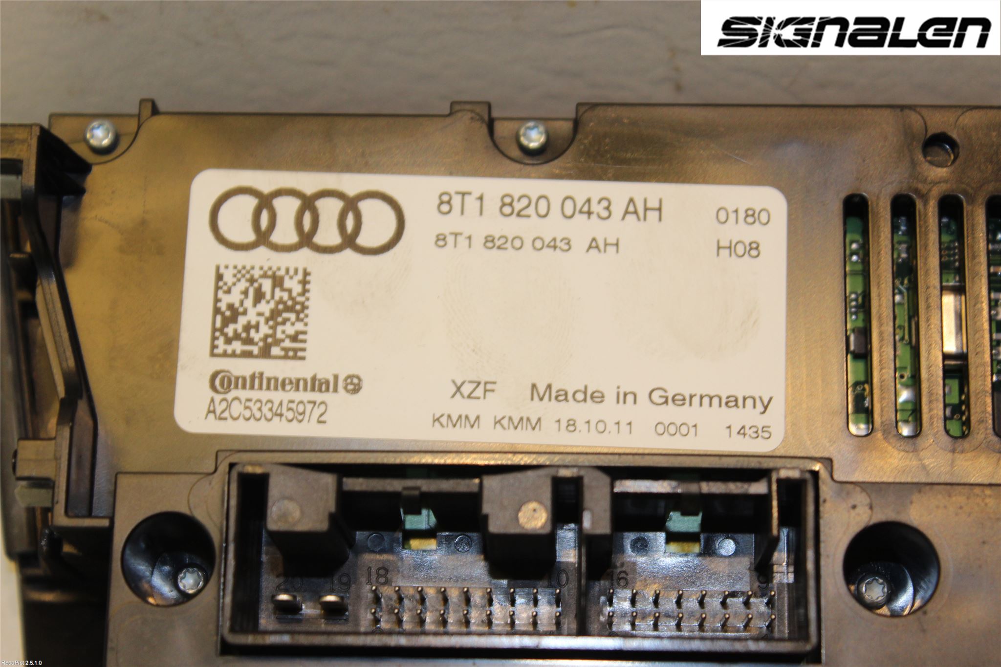 Audi A4/S4 08-11 Varme Ac Betjening-Display