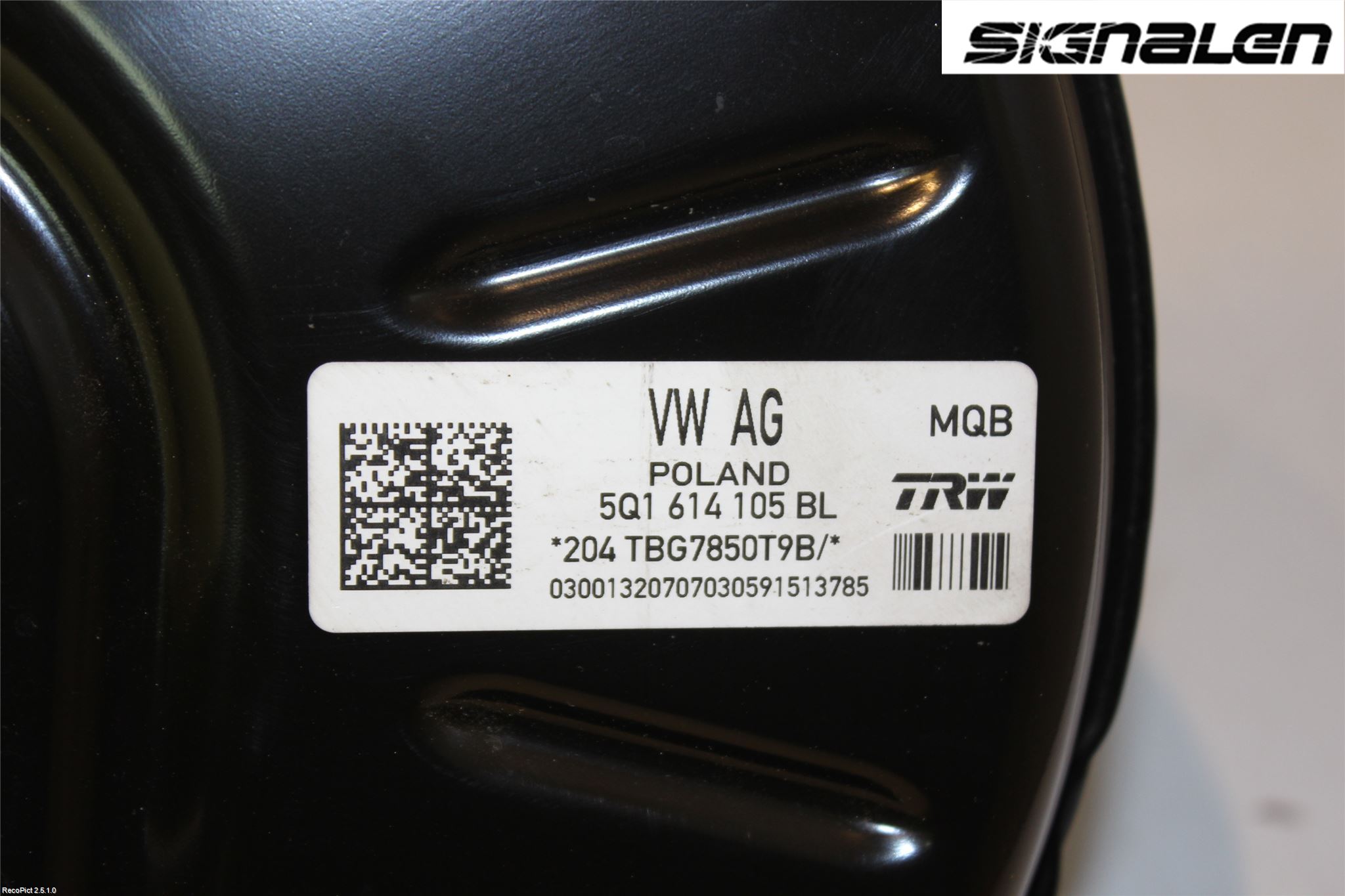 Volkswagen VW GOLF SPORTSVAN 15-20 Bremseservo