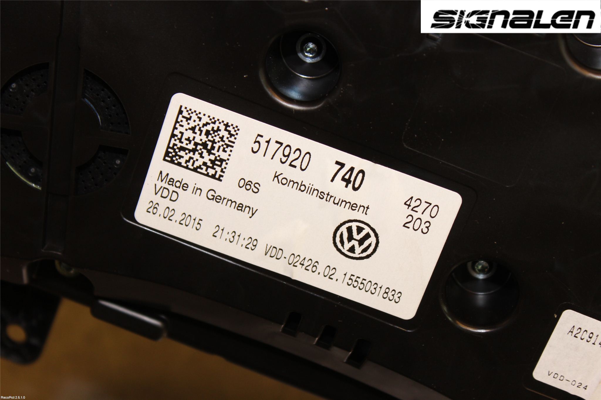 Volkswagen VW GOLF SPORTSVAN 15-20 Instr Kombinert