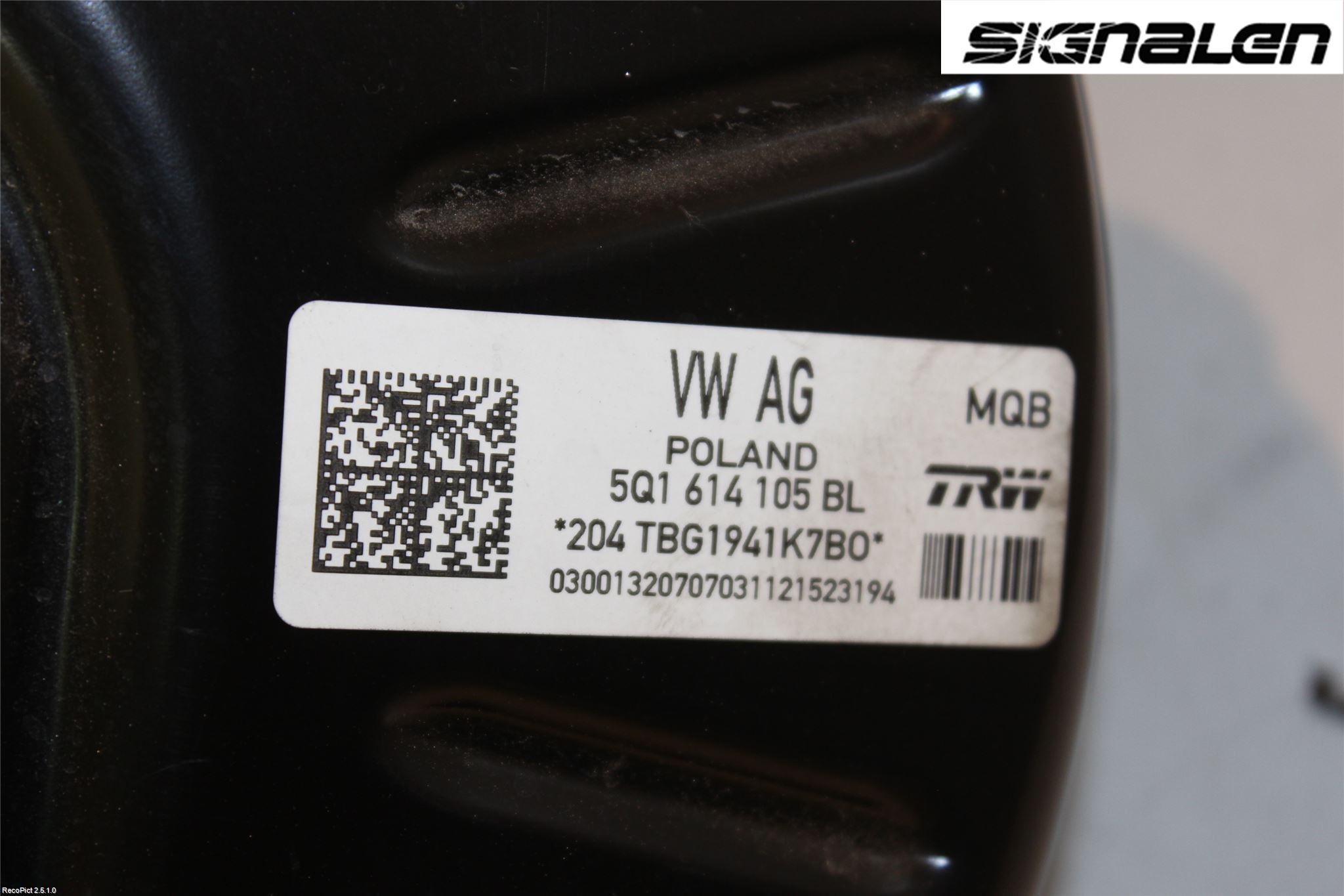Volkswagen VW PASSAT 15-19 Bremseservo