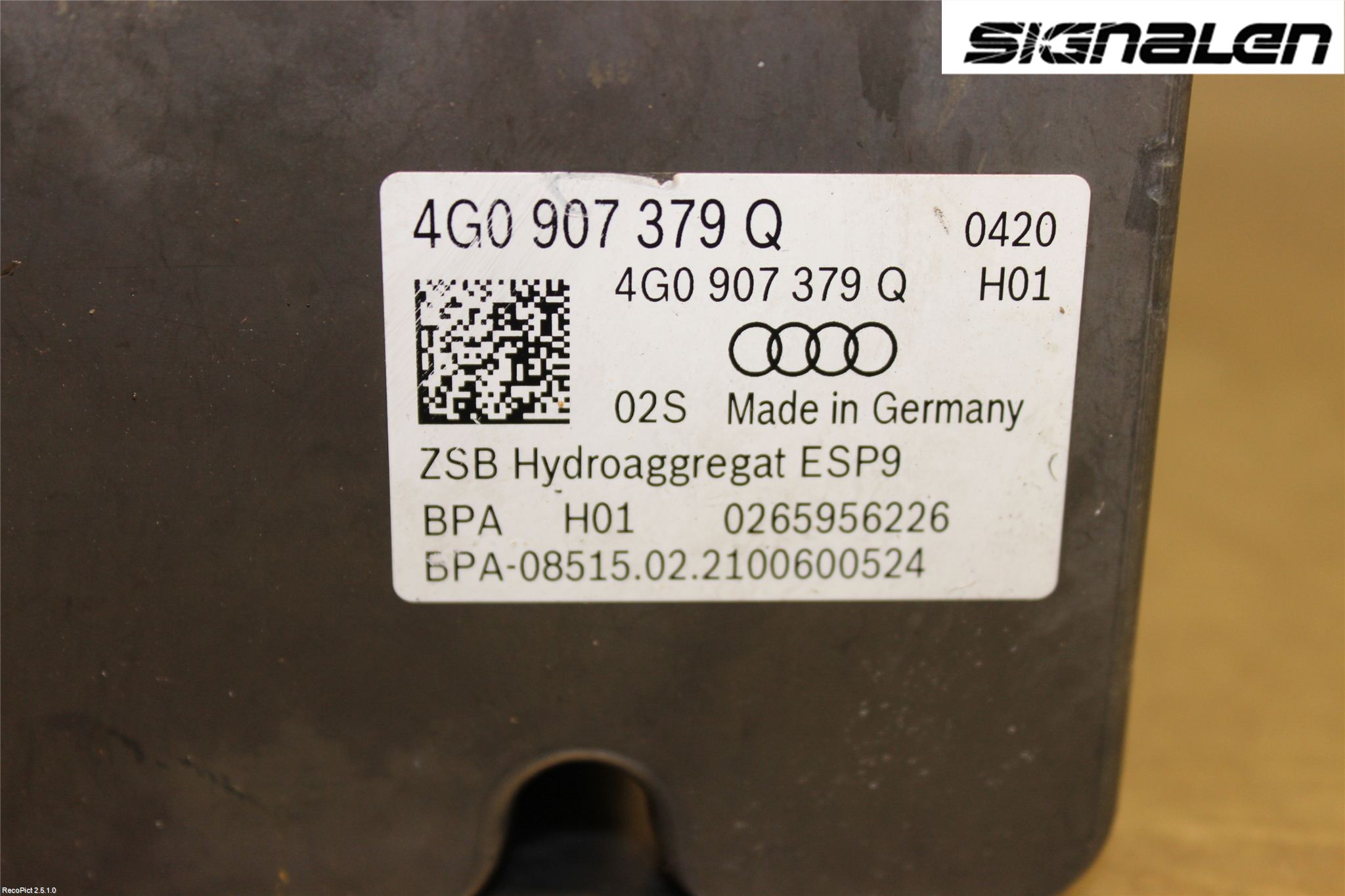 Audi A6/S6 4G 11-18 Abs Hydraulikkaggregat